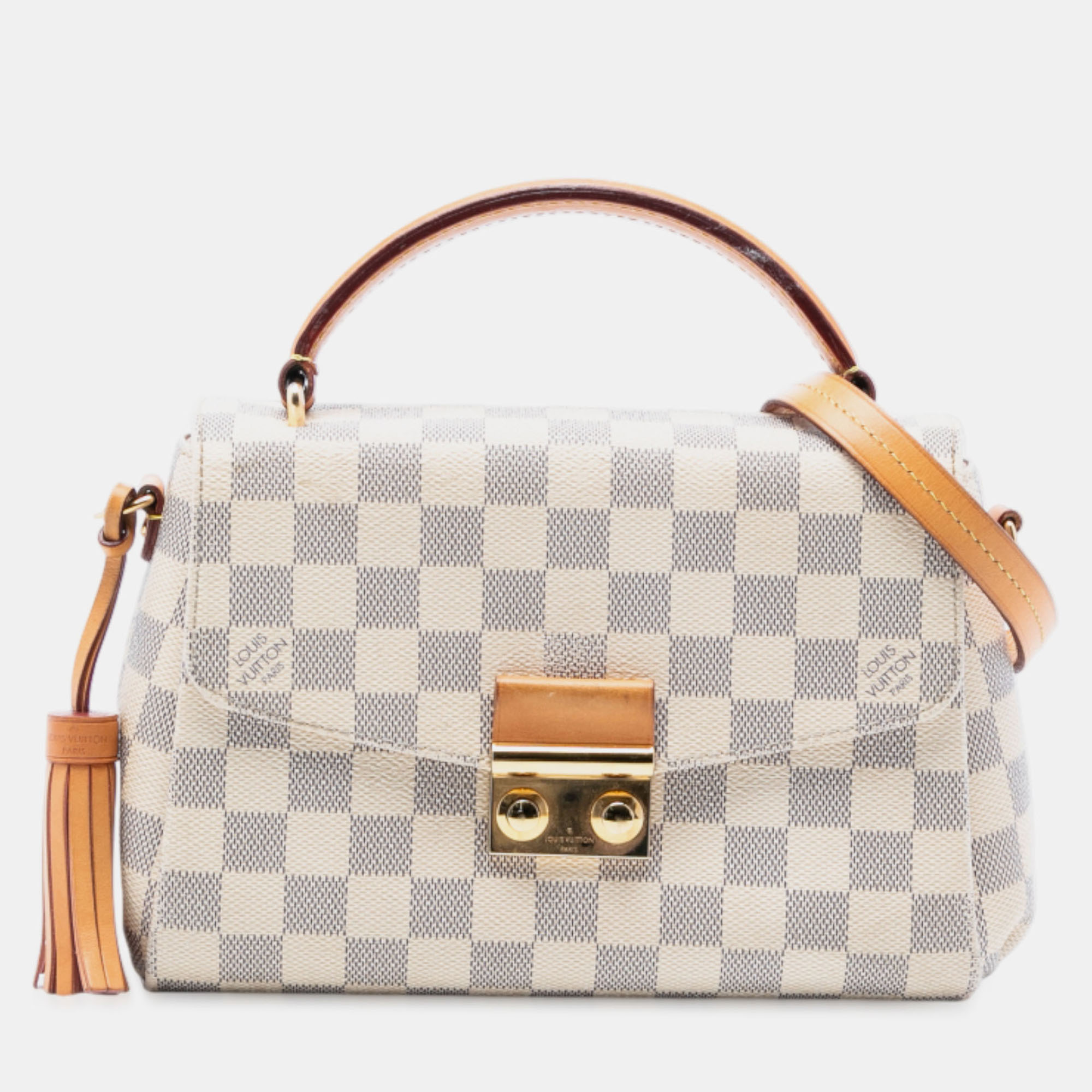 

Louis Vuitton White Damier Azur Croisette Top Handle bag