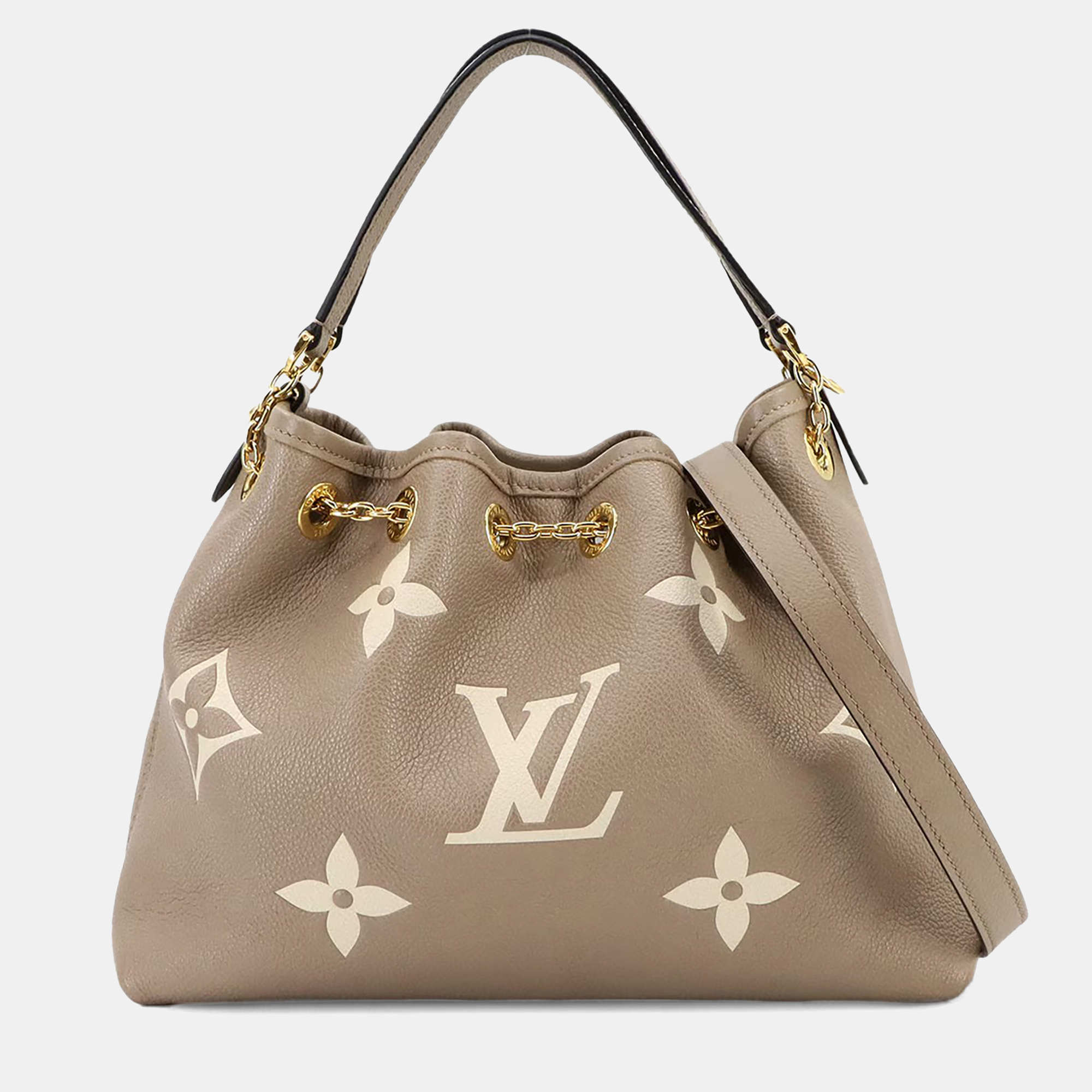 

Louis Vuitton LV Bundle Tourterelle Creme Monogram Empreinte Leather Handbag, Cream