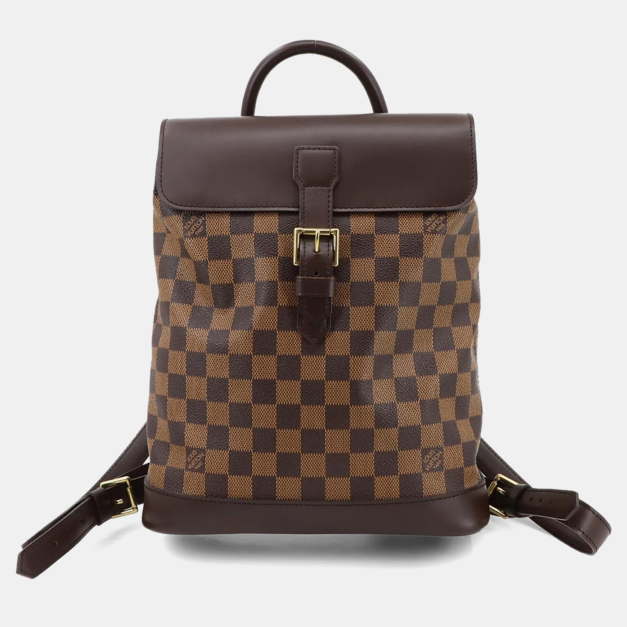

Louis Vuitton Soho Ebene Damier Canvas Backpack, Brown