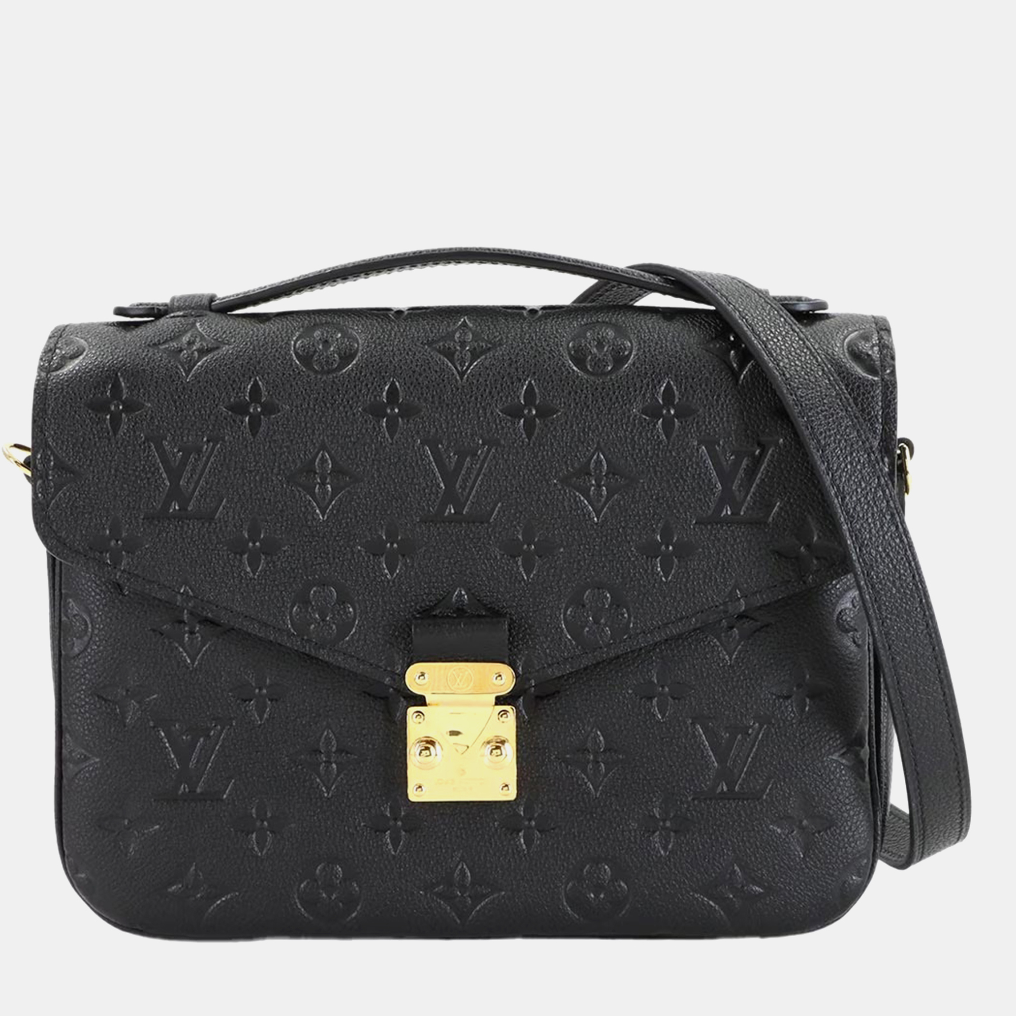 

Louis Vuitton Trio Messenger Noir Monogram Shadow Leather Shoulder Bag, Black