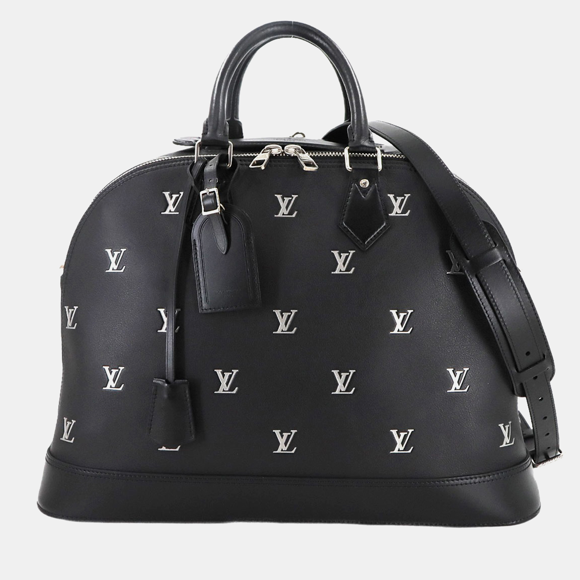 

Louis Vuitton Blason Alma Daffle Black/Silver Leather Boston Shoulder Bag