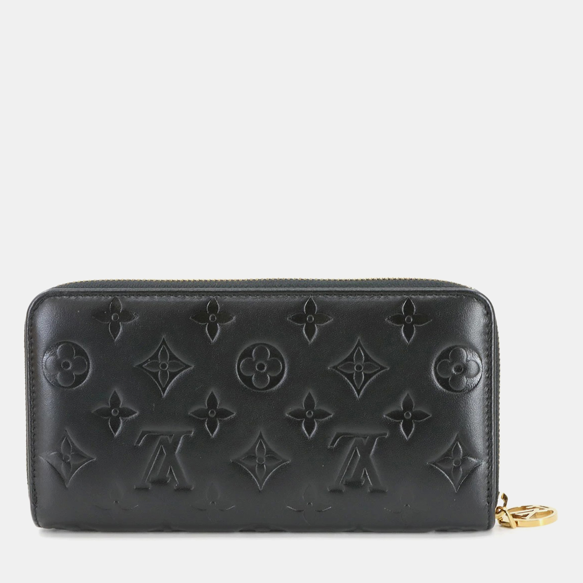 

Louis Vuitton Zippy Wallet Noir Monogram Lamb Leather Wallet, Black