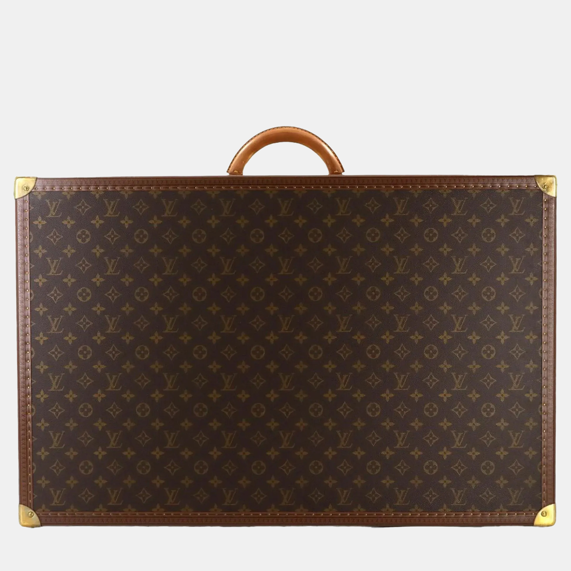 

Louis Vuitton Monogram Alzer 75 Trunk Case Bag Brown