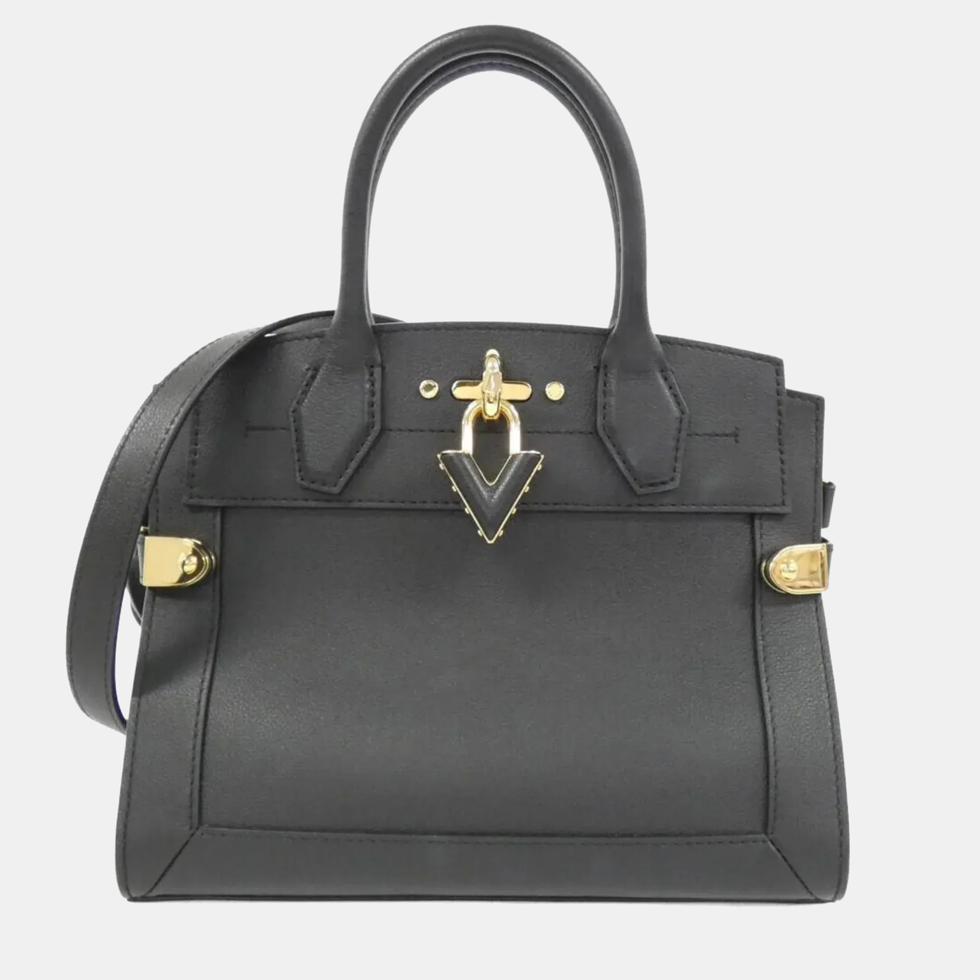 

Louis Vuitton Steamer PM Handbag, Black