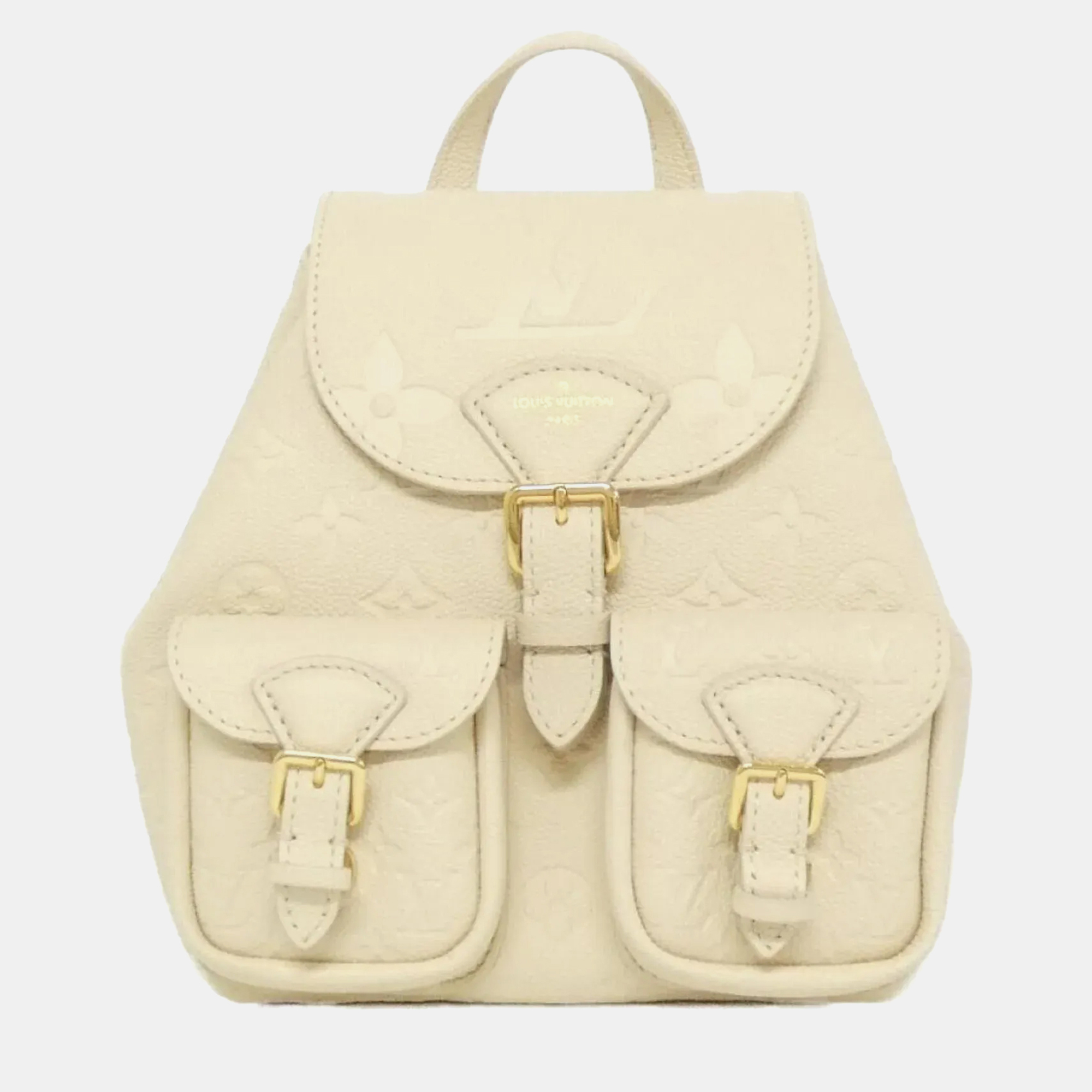 

Louis Vuitton Monogram Empreinte Backup Backpack, White