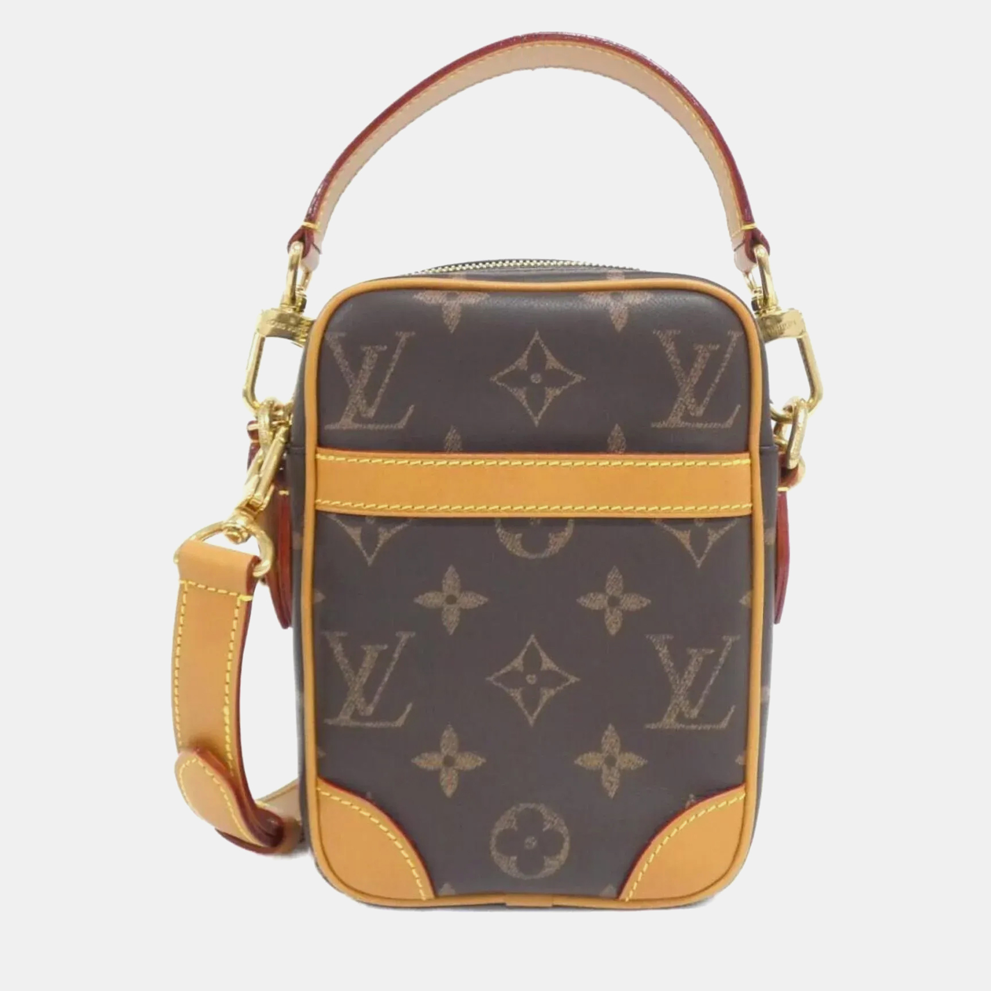 

Louis Vuitton Monogram Leather Danube Shoulder Bag, Brown