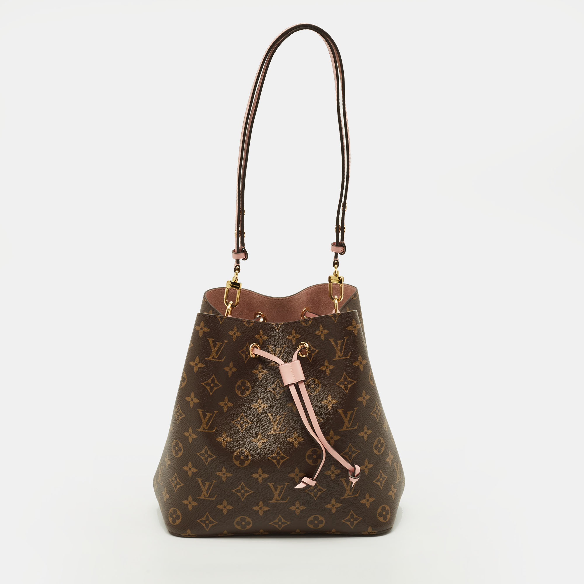 

Louis Vuitton NeoNoe Rose Poudre Monogram Canvas Bucket Bag, Pink