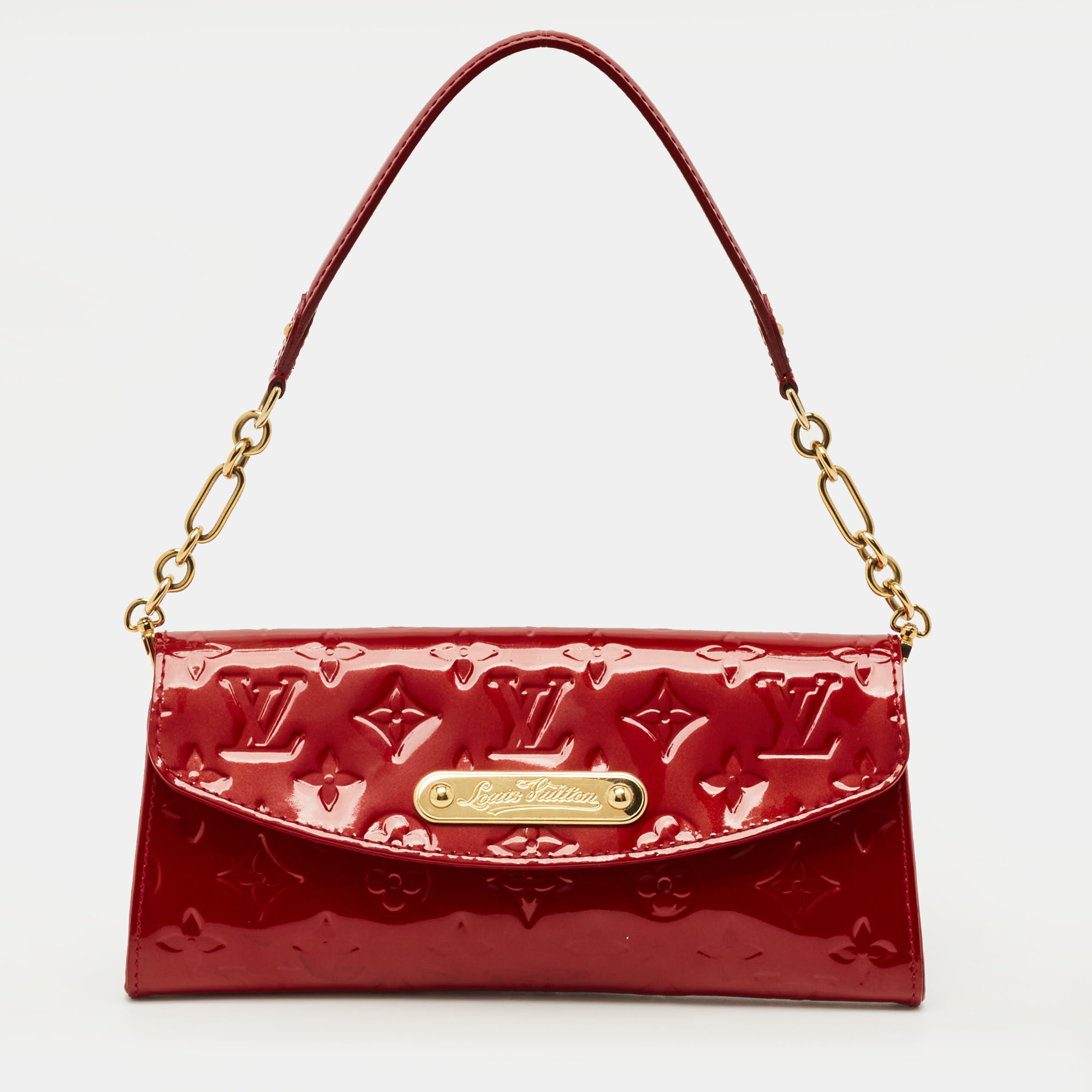 

Louis Vuitton Sunset Boulevard Pomme D’amour Monogram Vernis Bag, Red