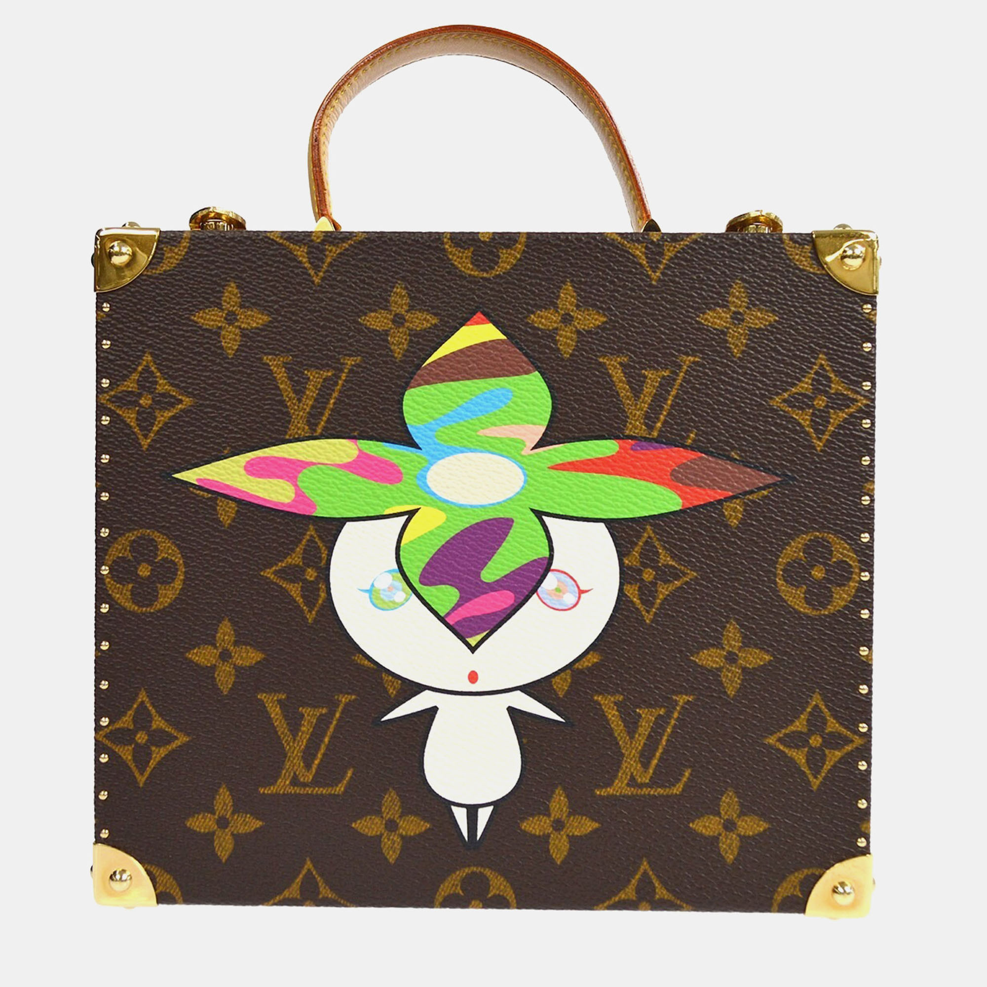 

Louis Vuitton Flower Hat Man jewelry Box Takashi Murakami, Brown