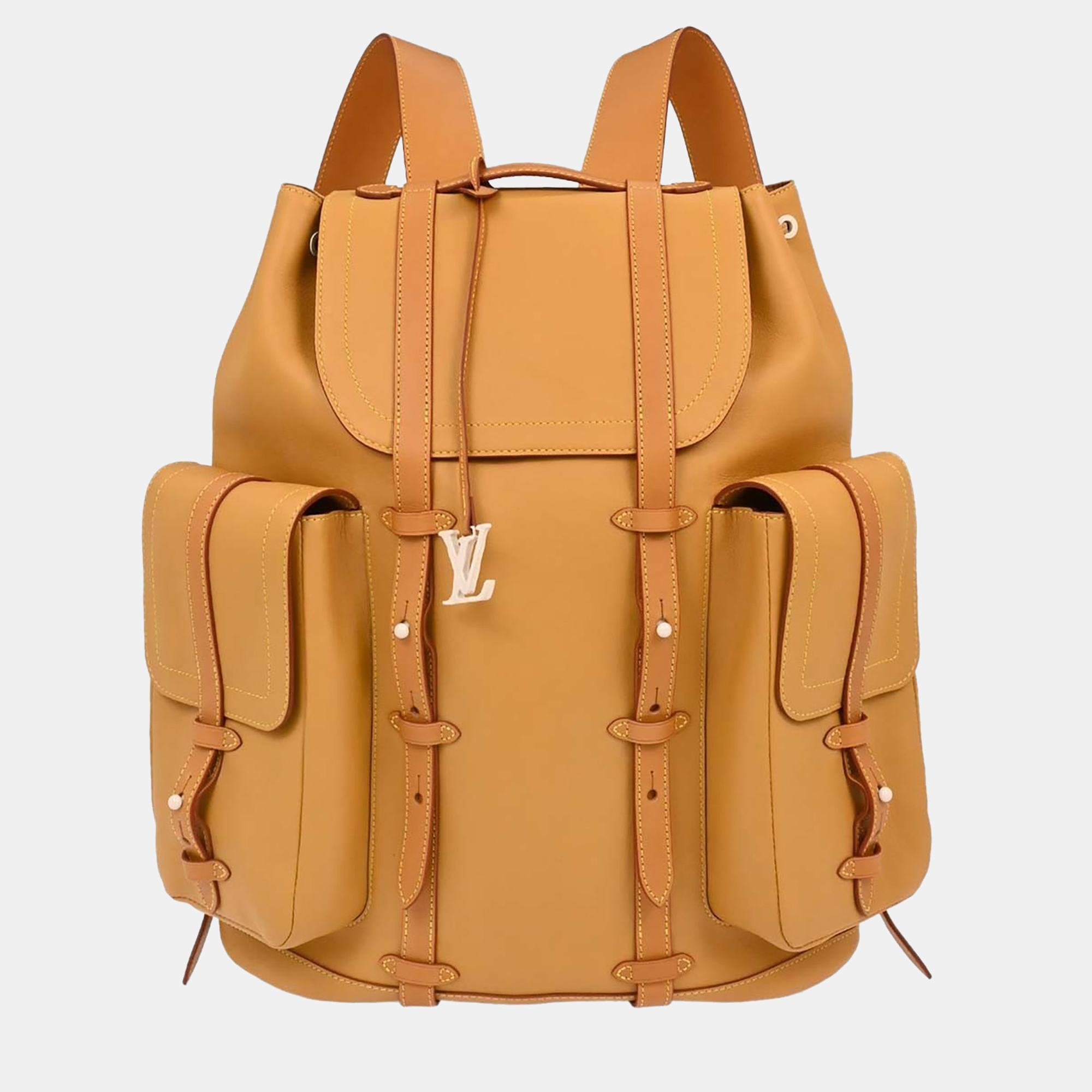 

Louis Vuitton Brown Leather Christopher GM Backpack