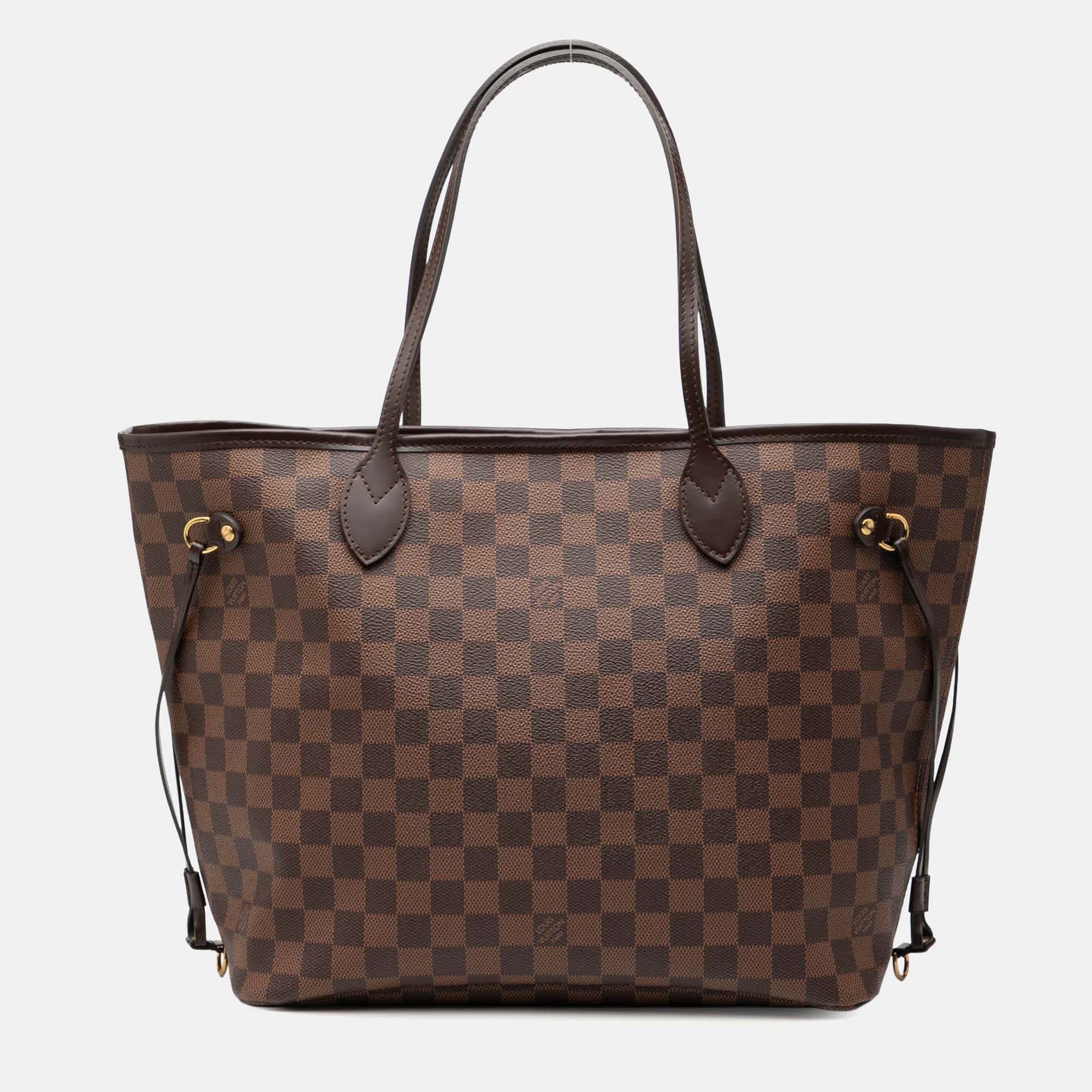 

Louis Vuitton Brown Damier Ebene Neverfull MM