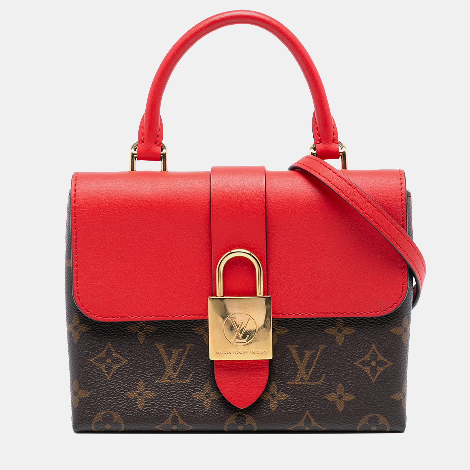 

Louis Vuitton Red/Brown Monogram Locky BB
