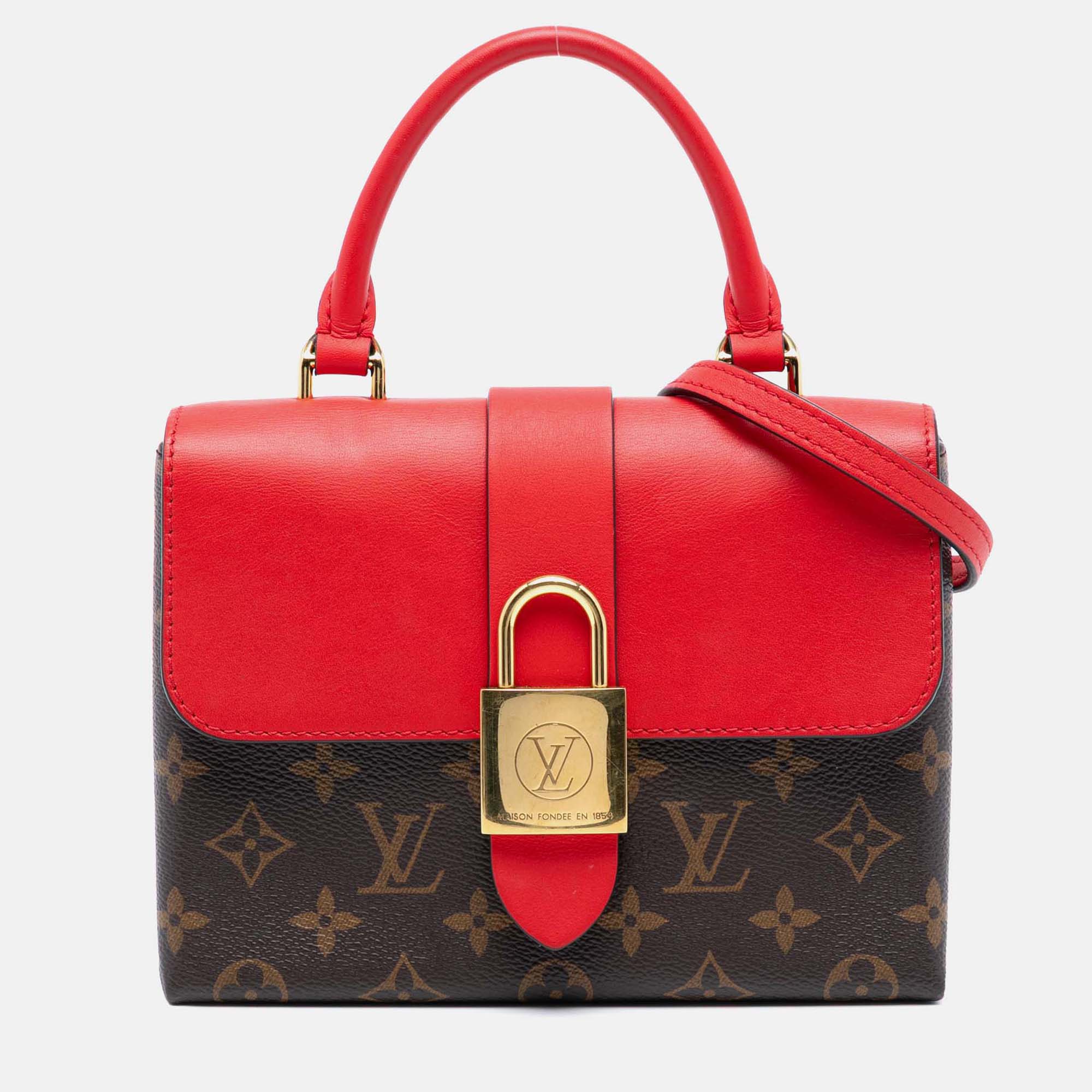 

Louis Vuitton Brown/Red Monogram Locky BB