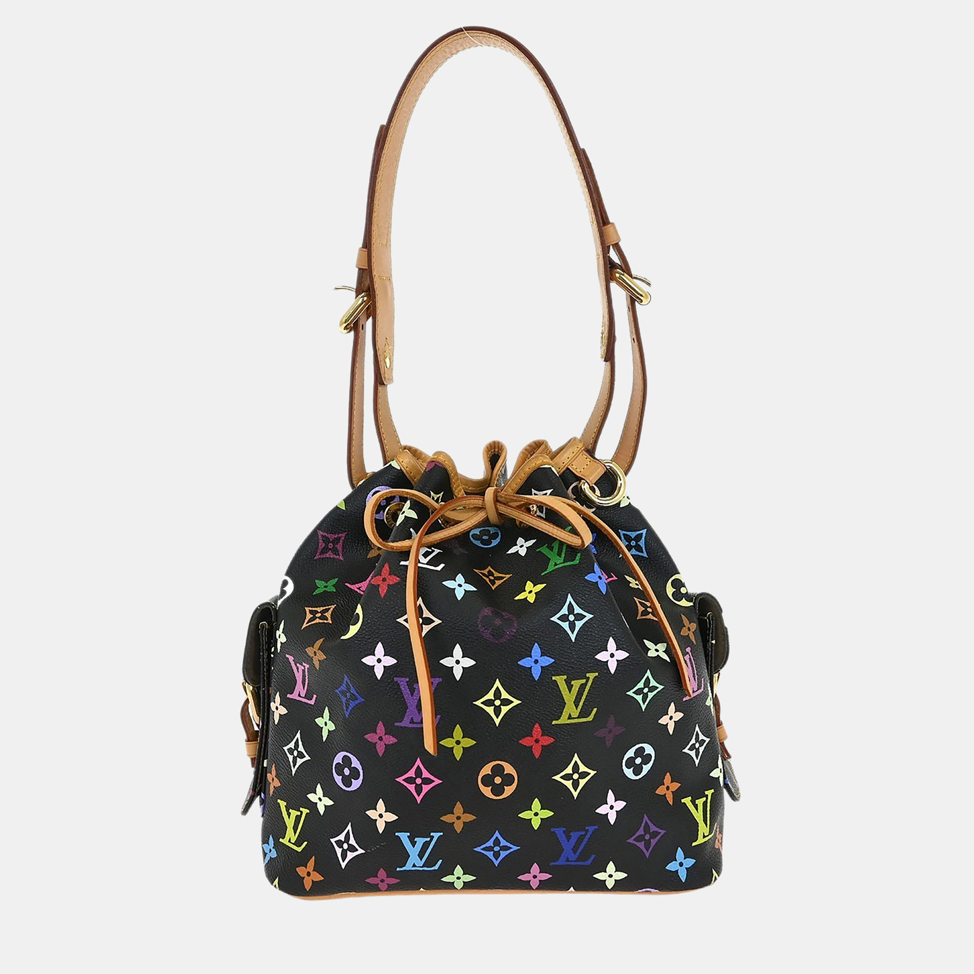 

Louis Vuitton Black Monogram Multicolor Petite Noe Handbag