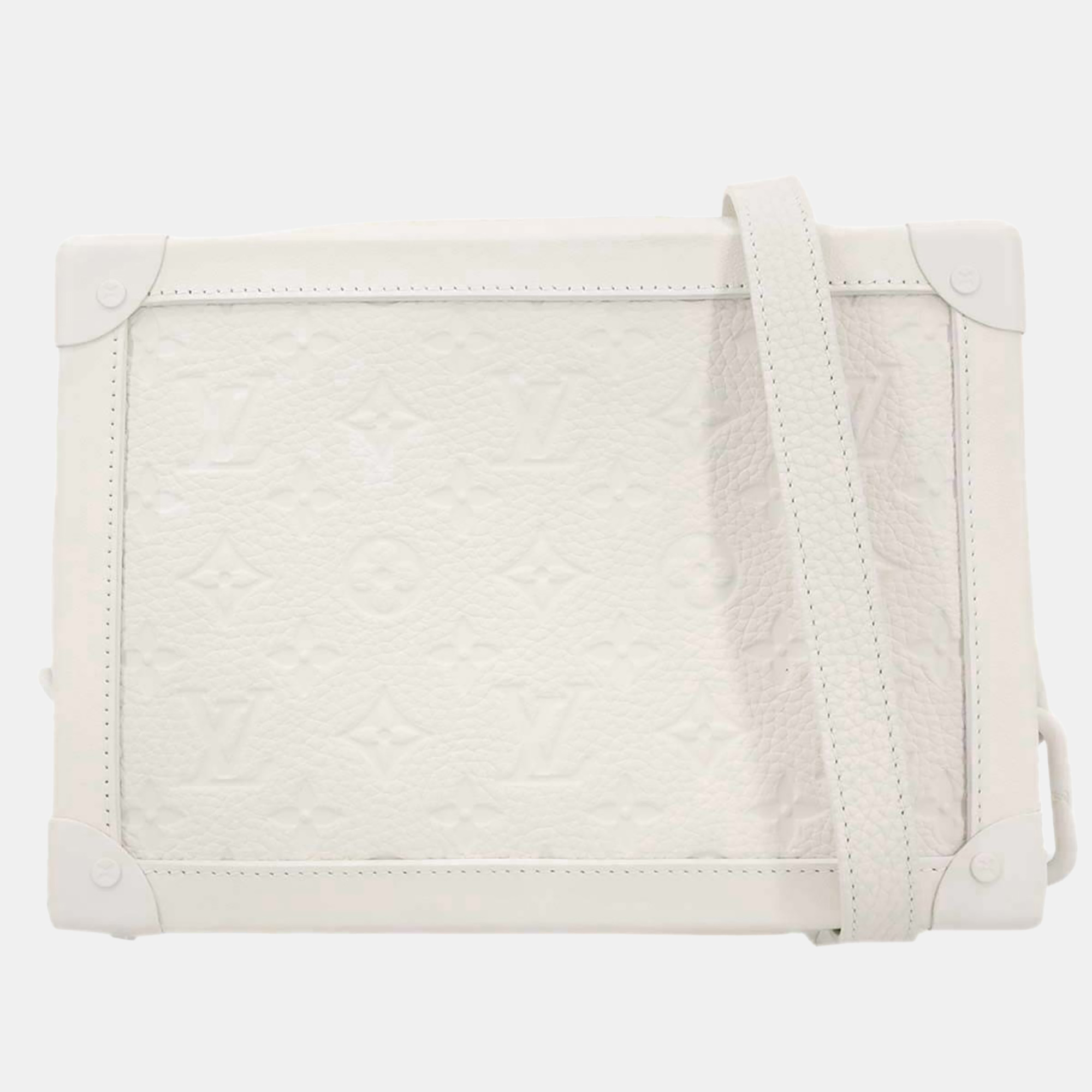 

Louis Vuitton Monogram Soft Trunk Shoulder Bag, White