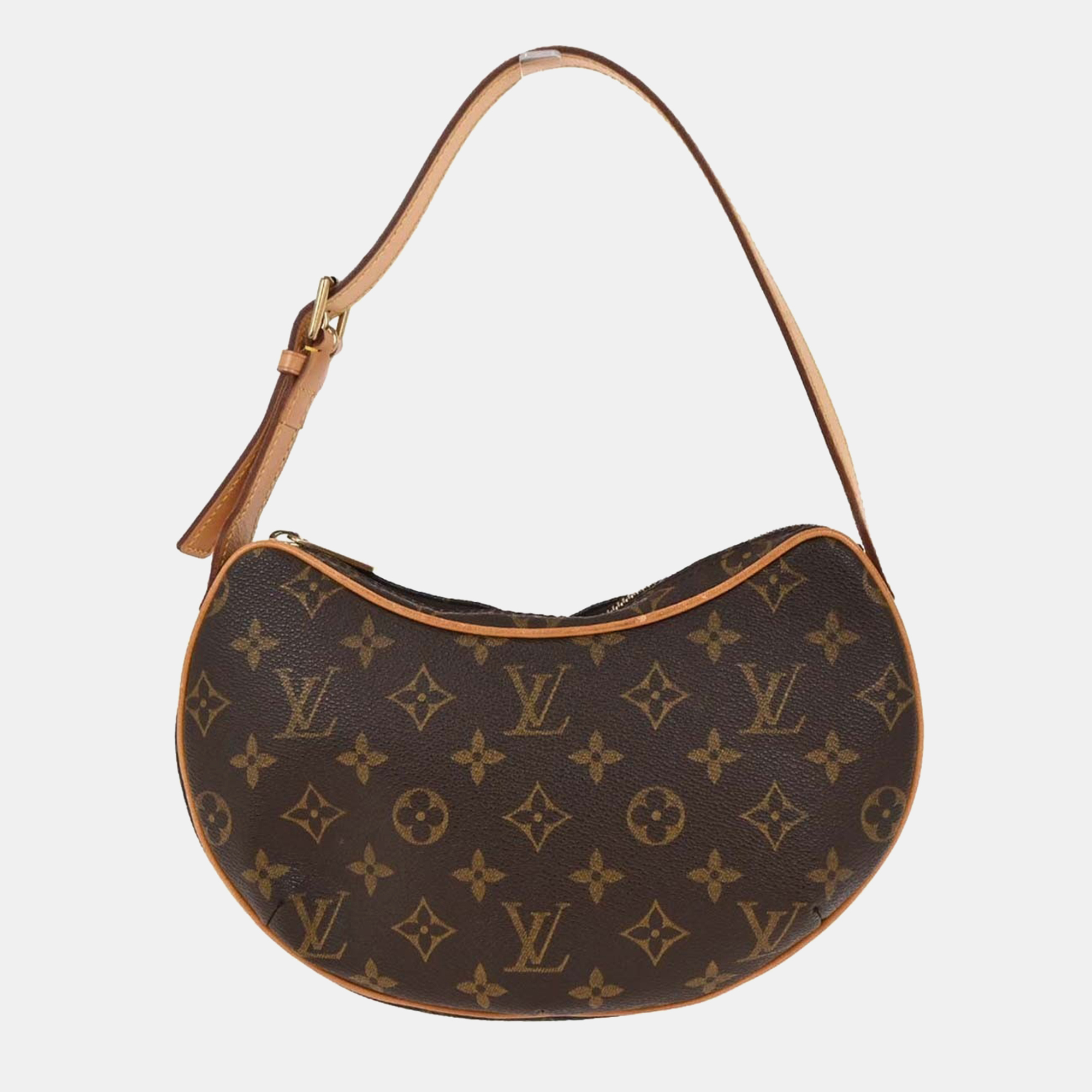 

Louis Vuitton Monogram Pochette Croissant Handbag, Brown