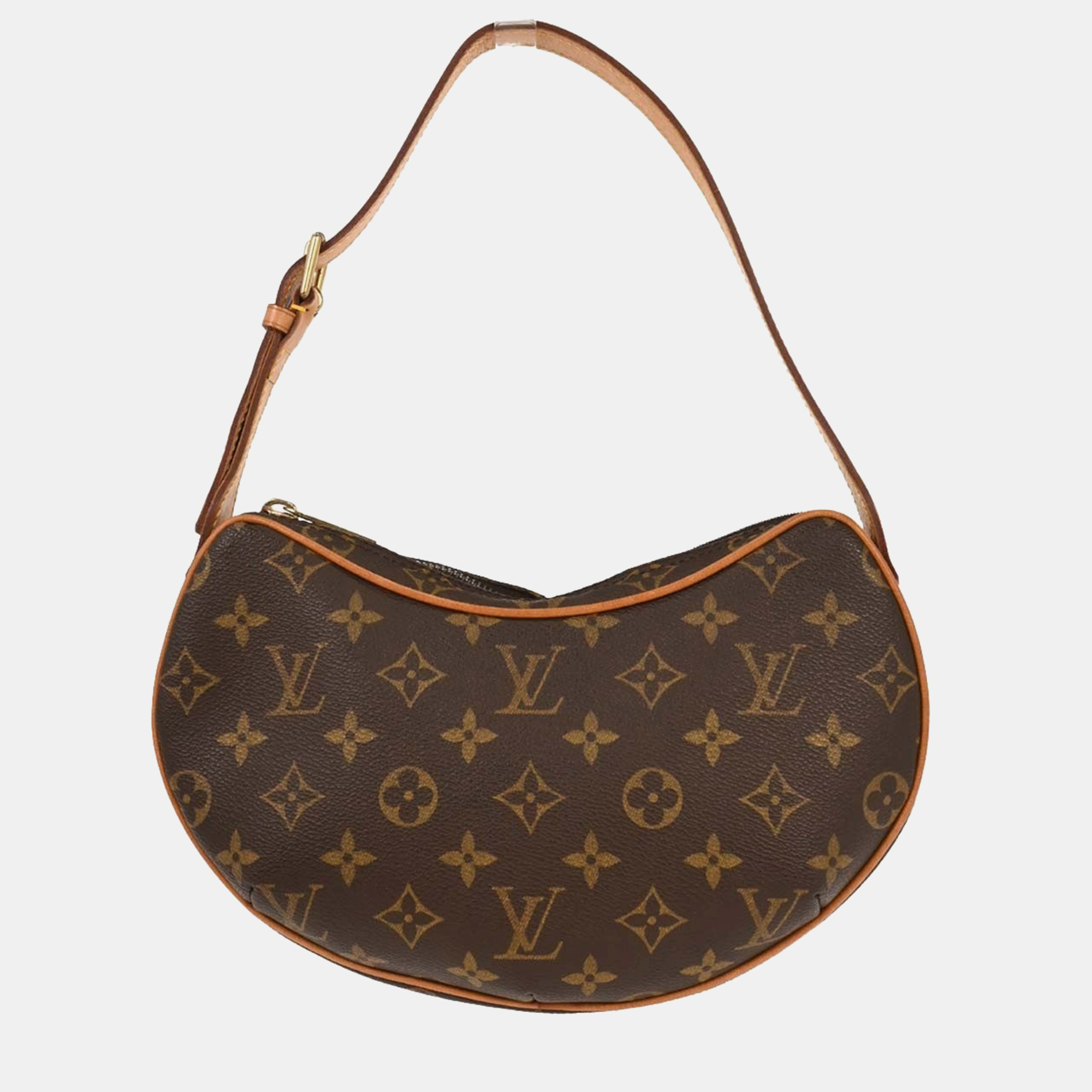 

Louis Vuitton Monogram Pochette Croissant Handbag, Brown