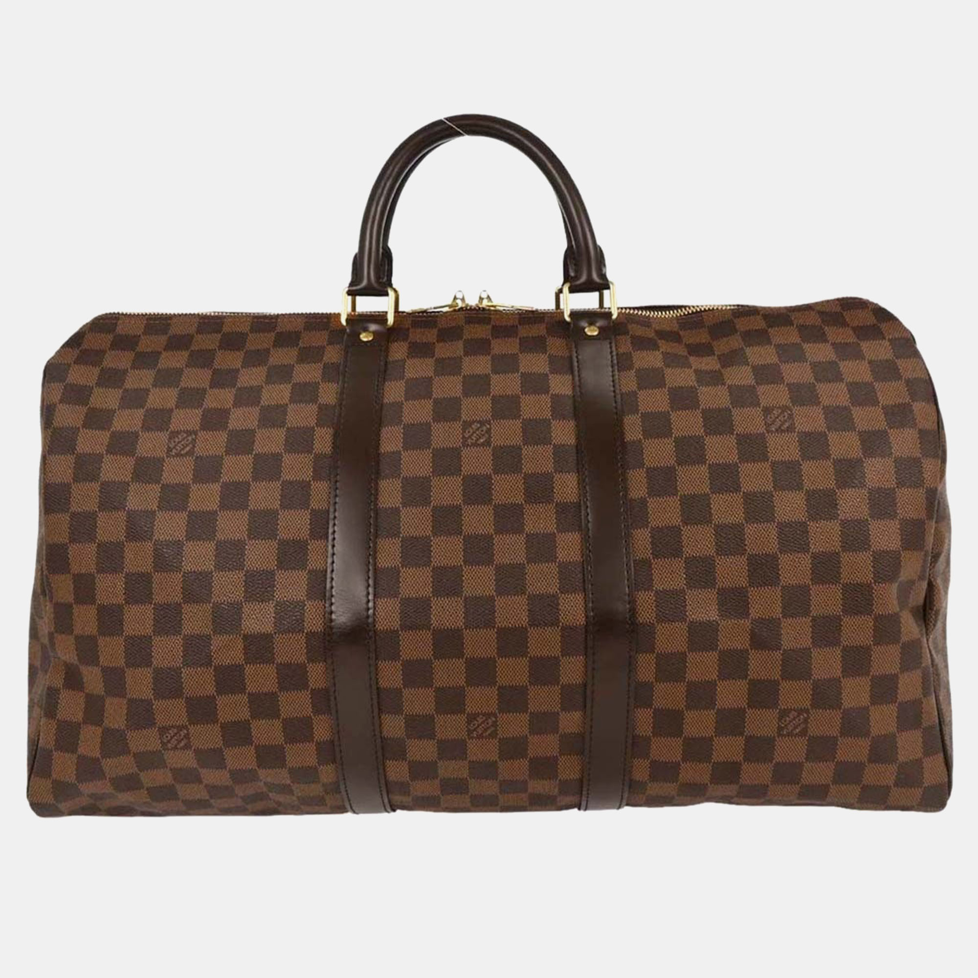 

Louis Vuitton Damier Keepall 50 Travel Duffle Handbag, Brown