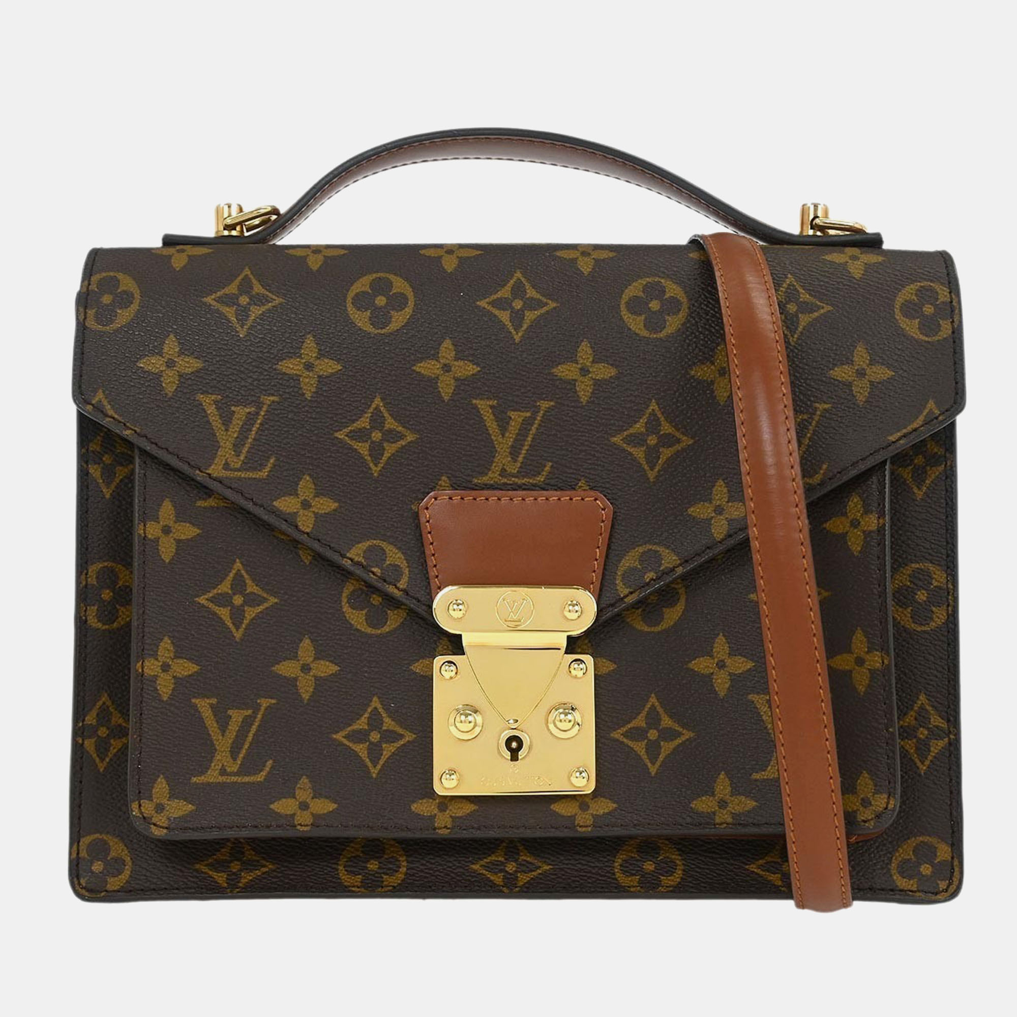 

Louis Vuitton Monogram Monceau 26 2Way Business Handbag, Brown