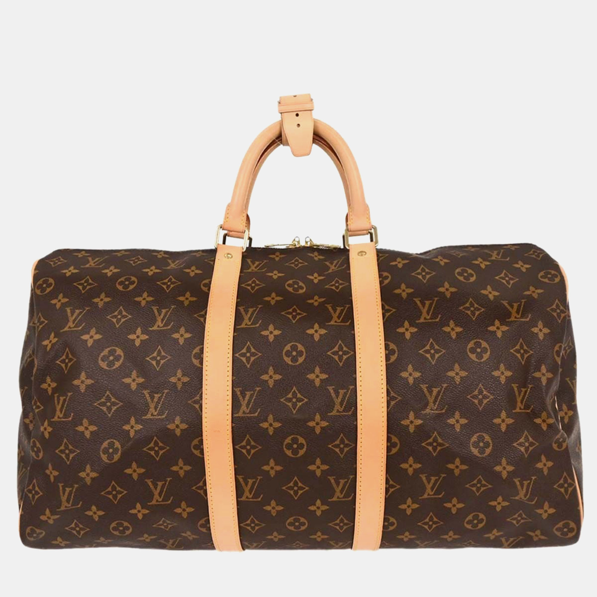 

Louis Vuitton Monogram Keepall 50 Duffle Travel Handbag, Brown