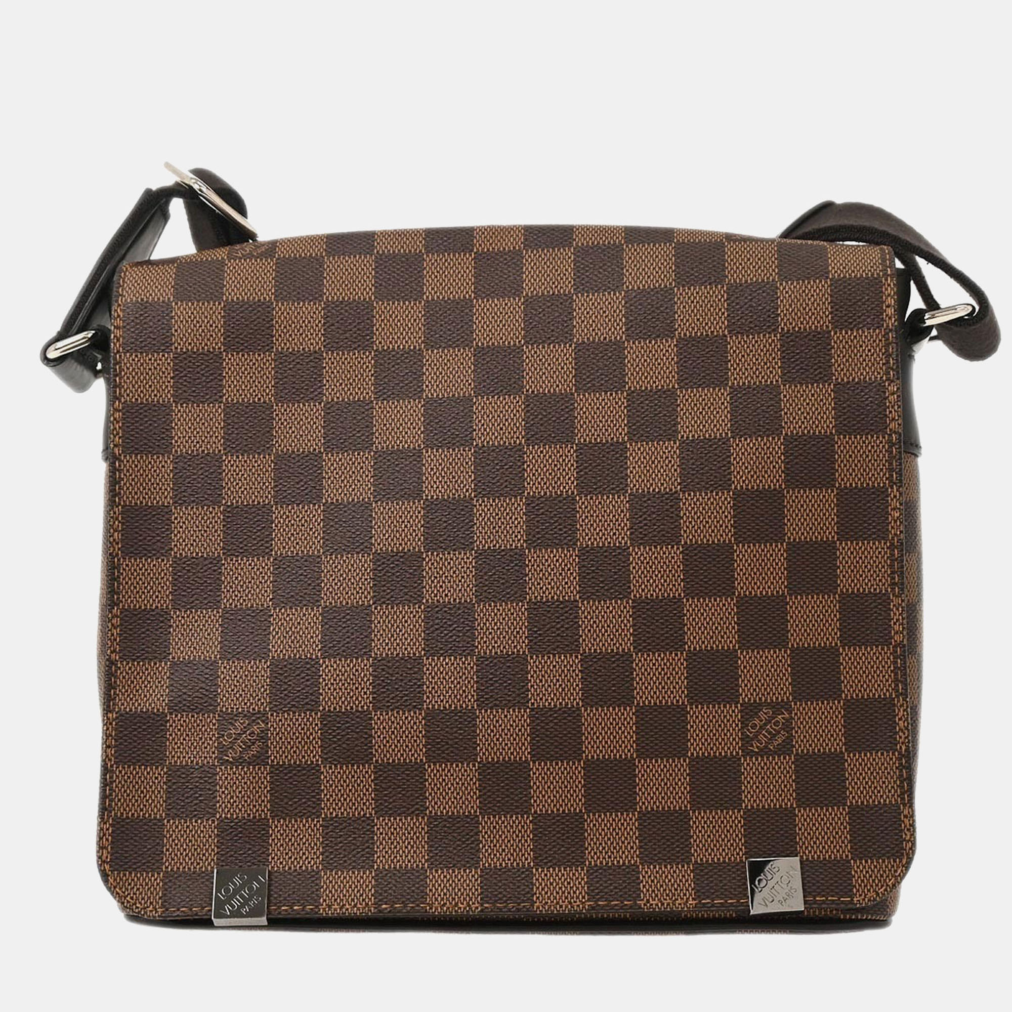 

Louis Vuitton Damier District PM Shoulder Bag, Brown