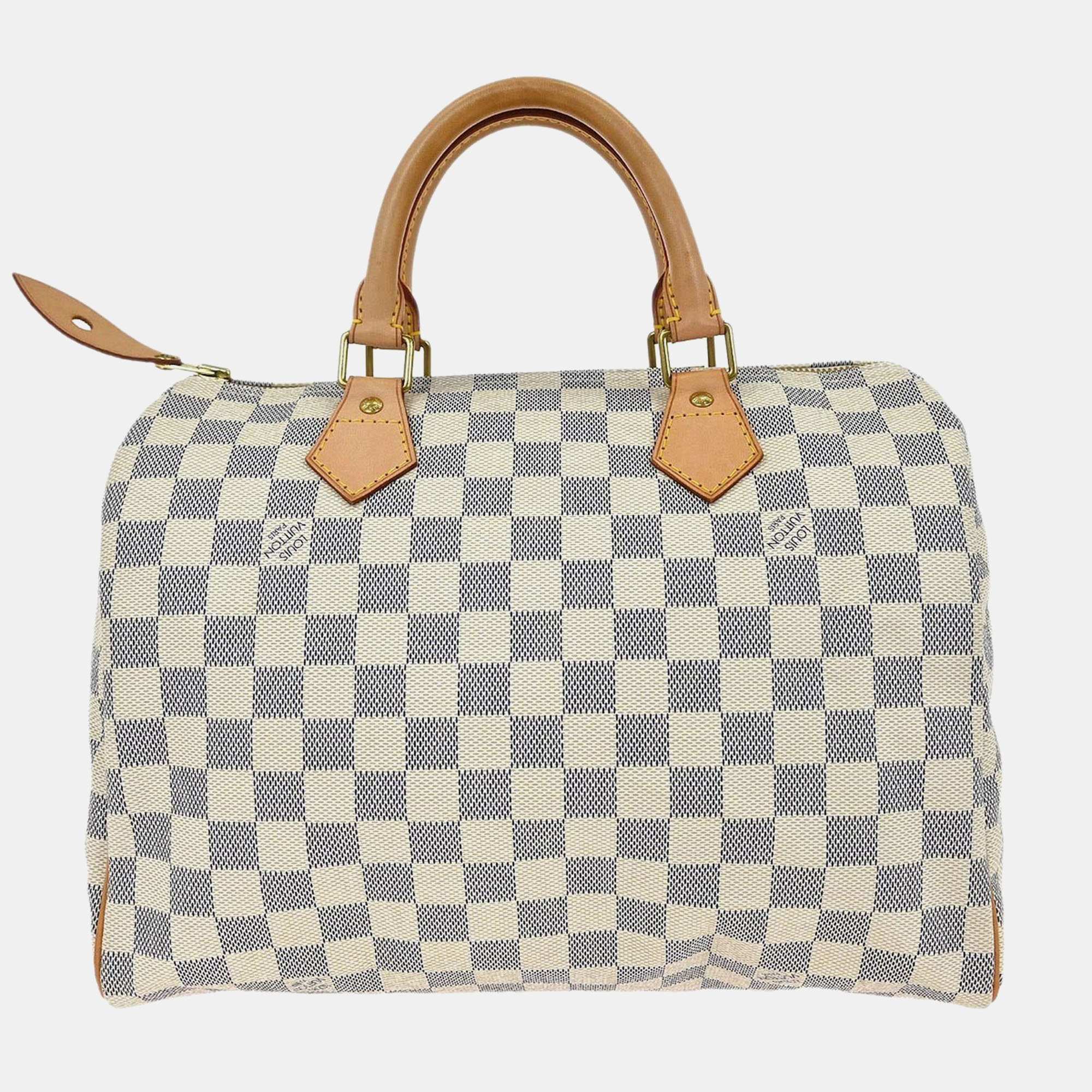 

Louis Vuitton Damier Azur Speedy 30 Handbag, White
