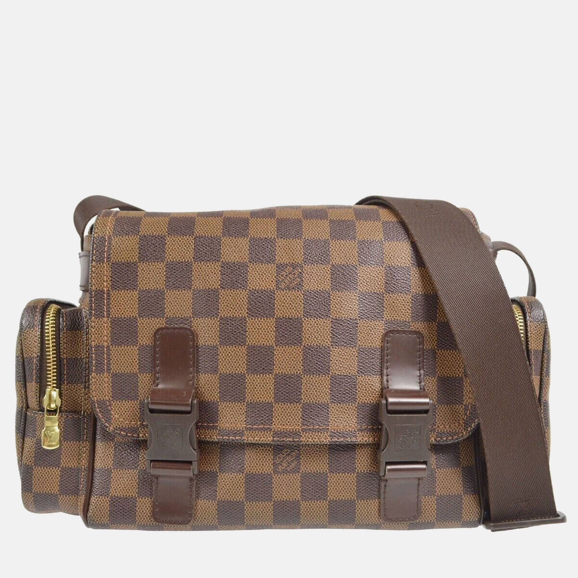 

Louis Vuitton Damier Reporter Melville Shoulder Bag, Brown