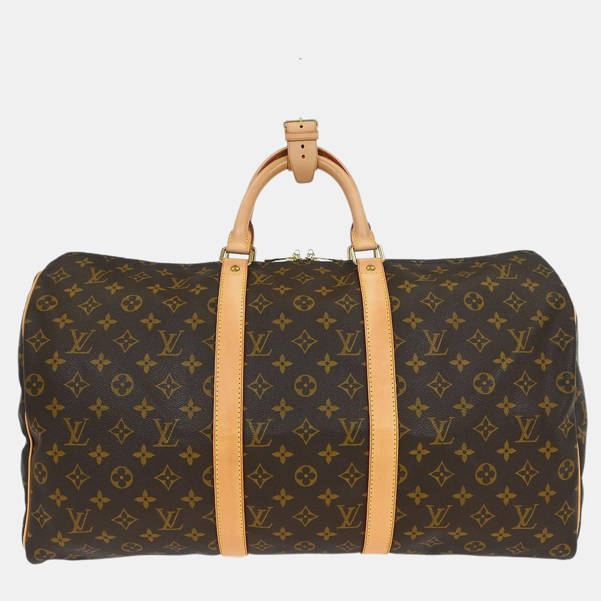 

Louis Vuitton Monogram Keepall 50 Duffle Travel Handbag, Brown