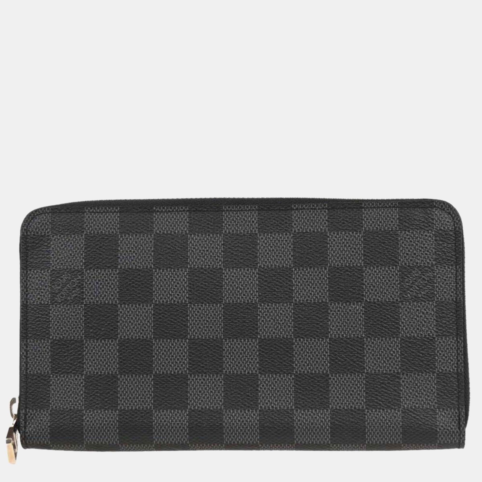 

Louis Vuitton Damier Graphite Zippy Organizer Wallet, Black