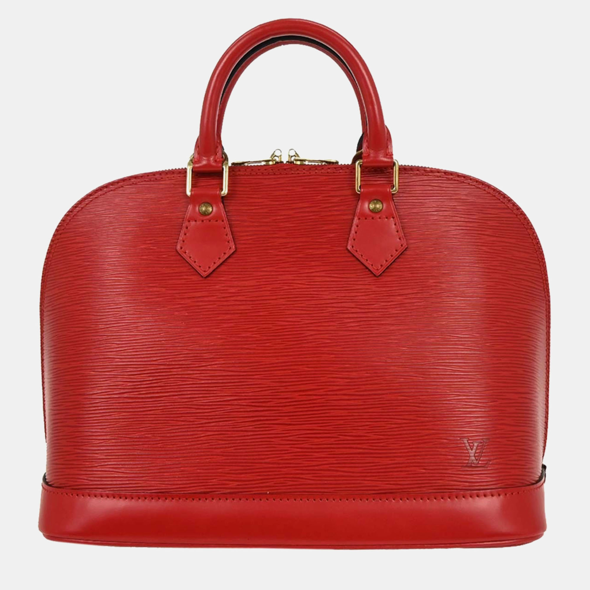 

Louis Vuitton Red Epi Alma Handbag