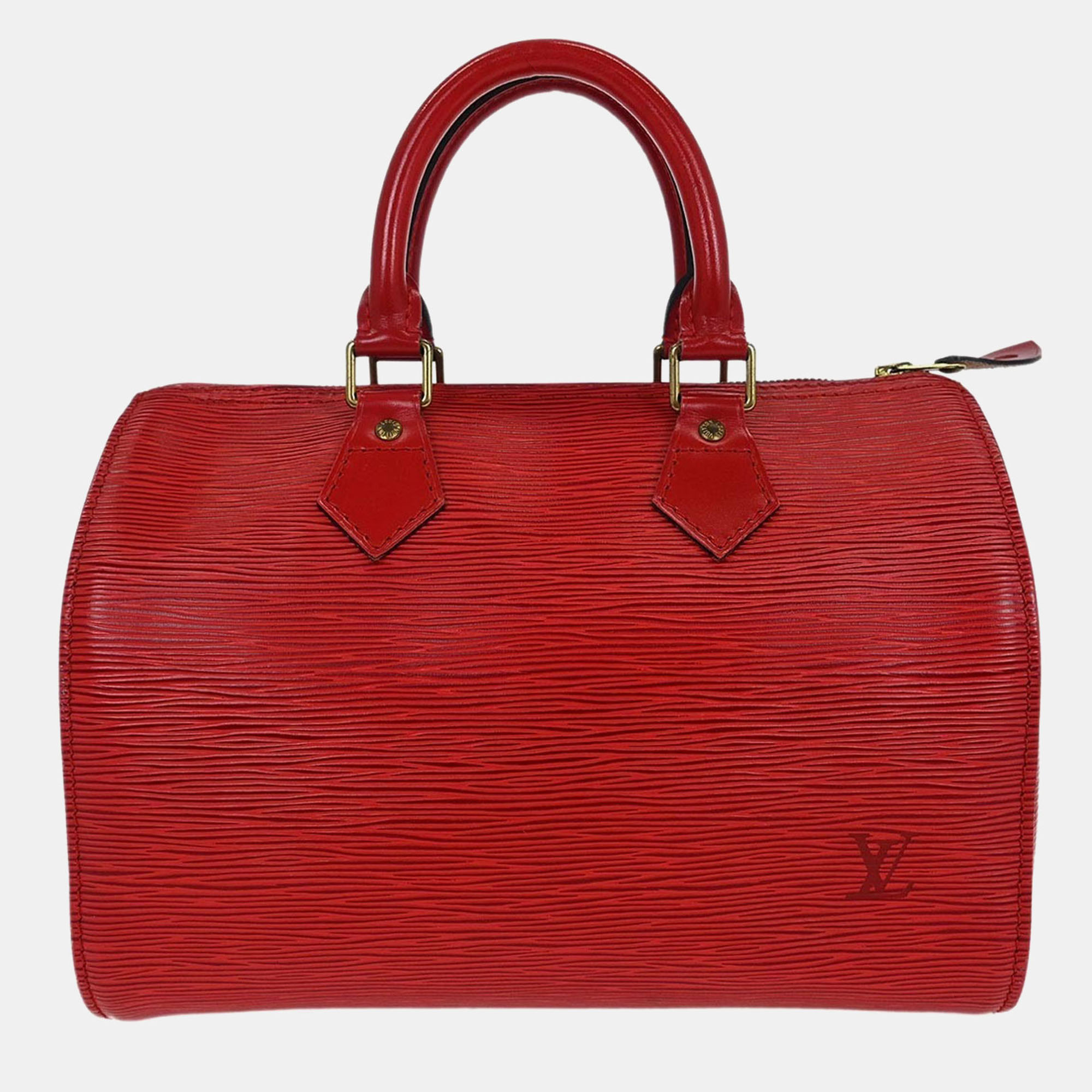 

Louis Vuitton Speedy 25 Red Epi Leather Top Handle Bag