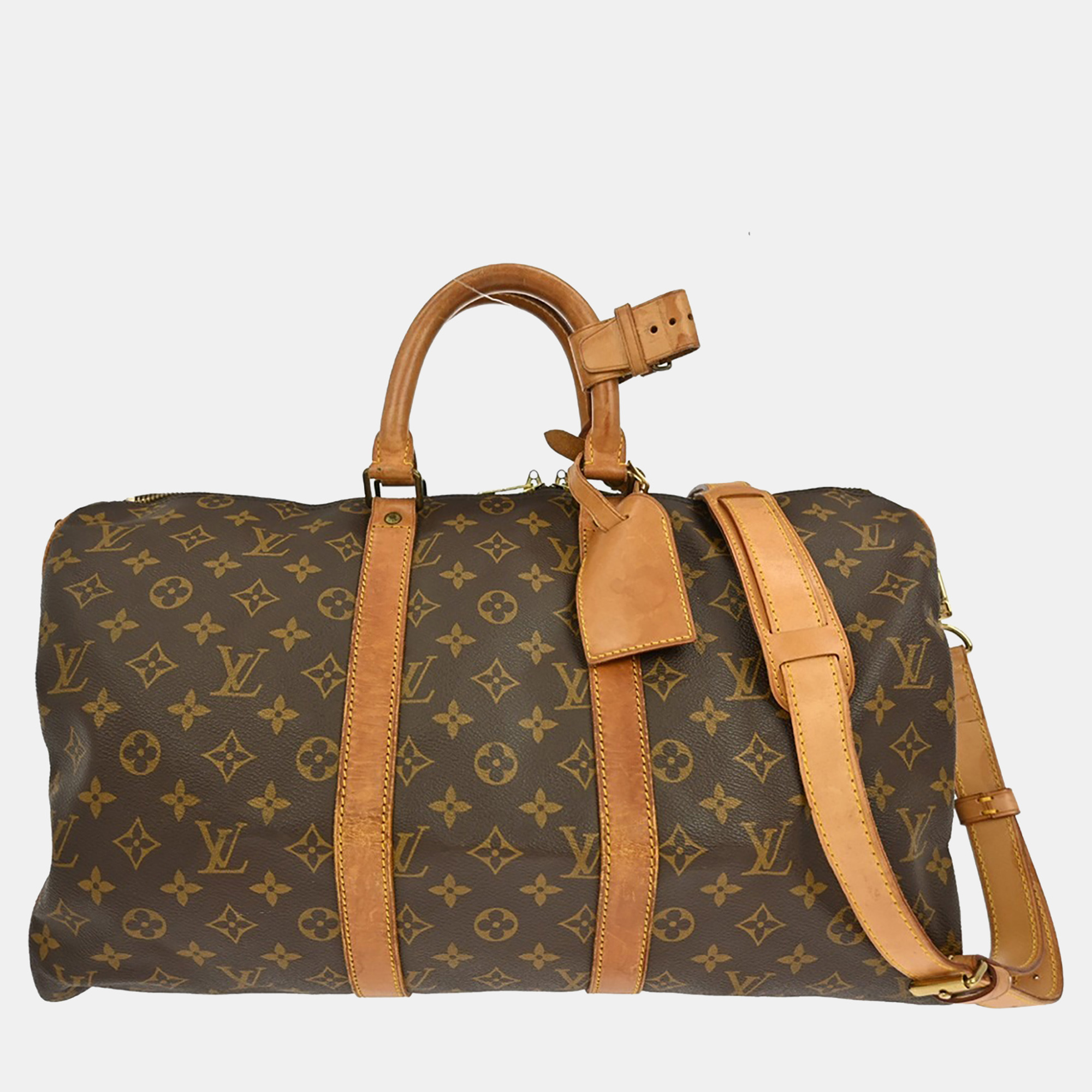 

Louis Vuitton Keepall Bandouliere 45 Handbag Monogram, Brown