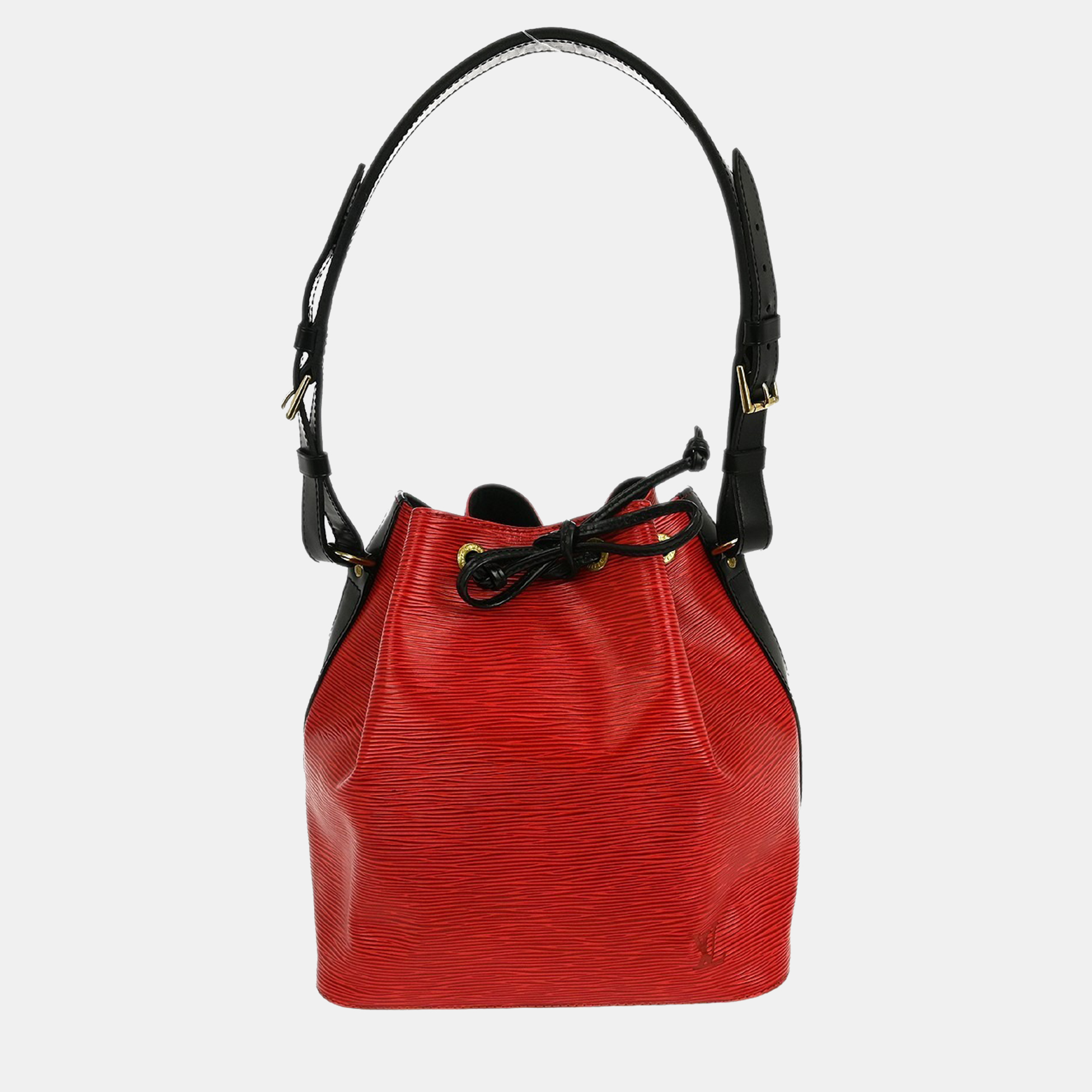 

Louis Vuitton Petite Noe Bi-Color Epi Leather Shoulder Bag, Black