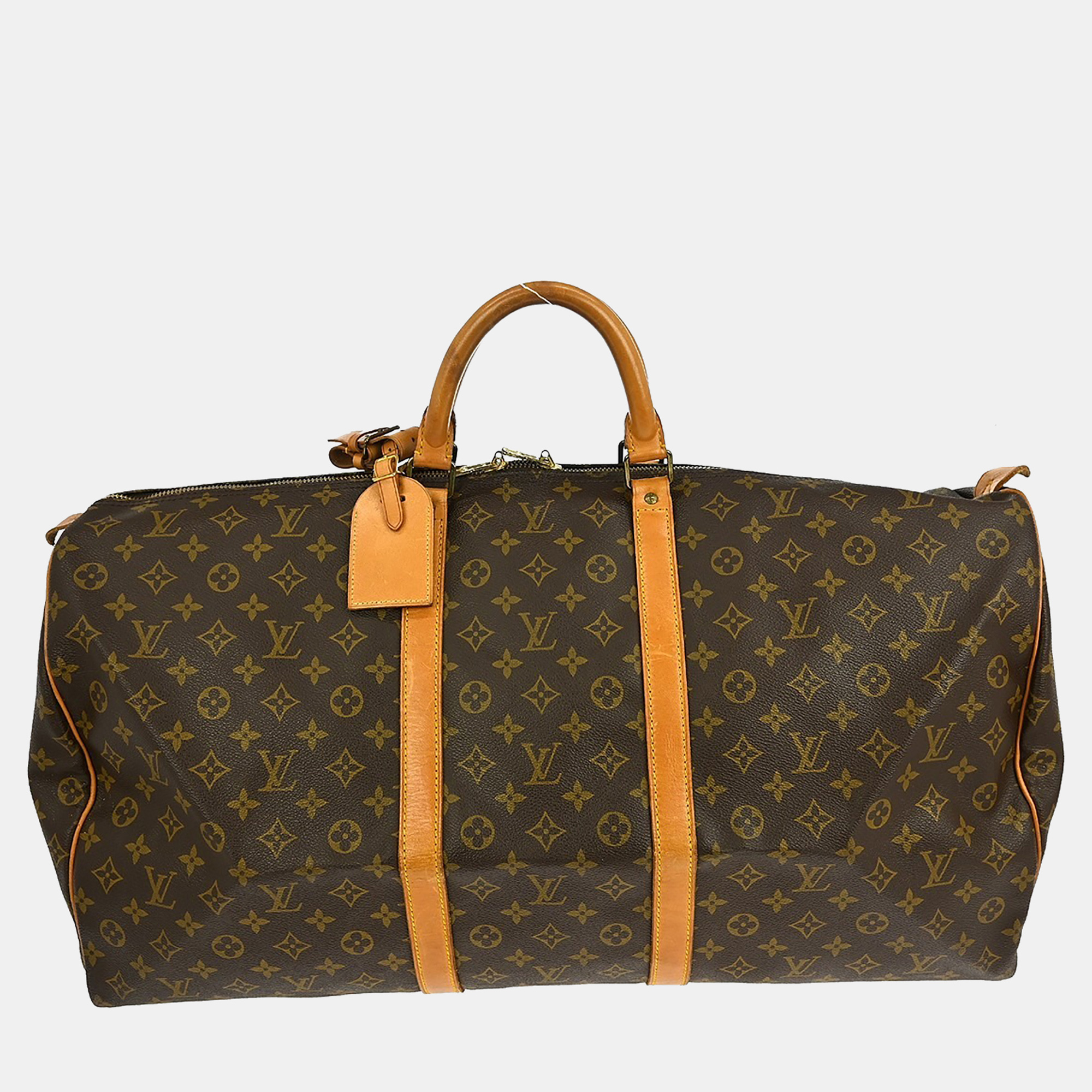 

Louis Vuitton Keepall 60 Travel Handbag Monogram, Brown