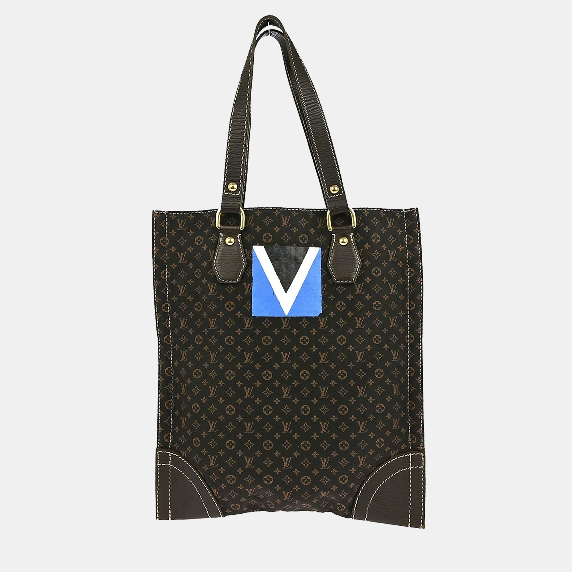 

Louis Vuitton Monogram Mini Lin Initial Tanger, Brown