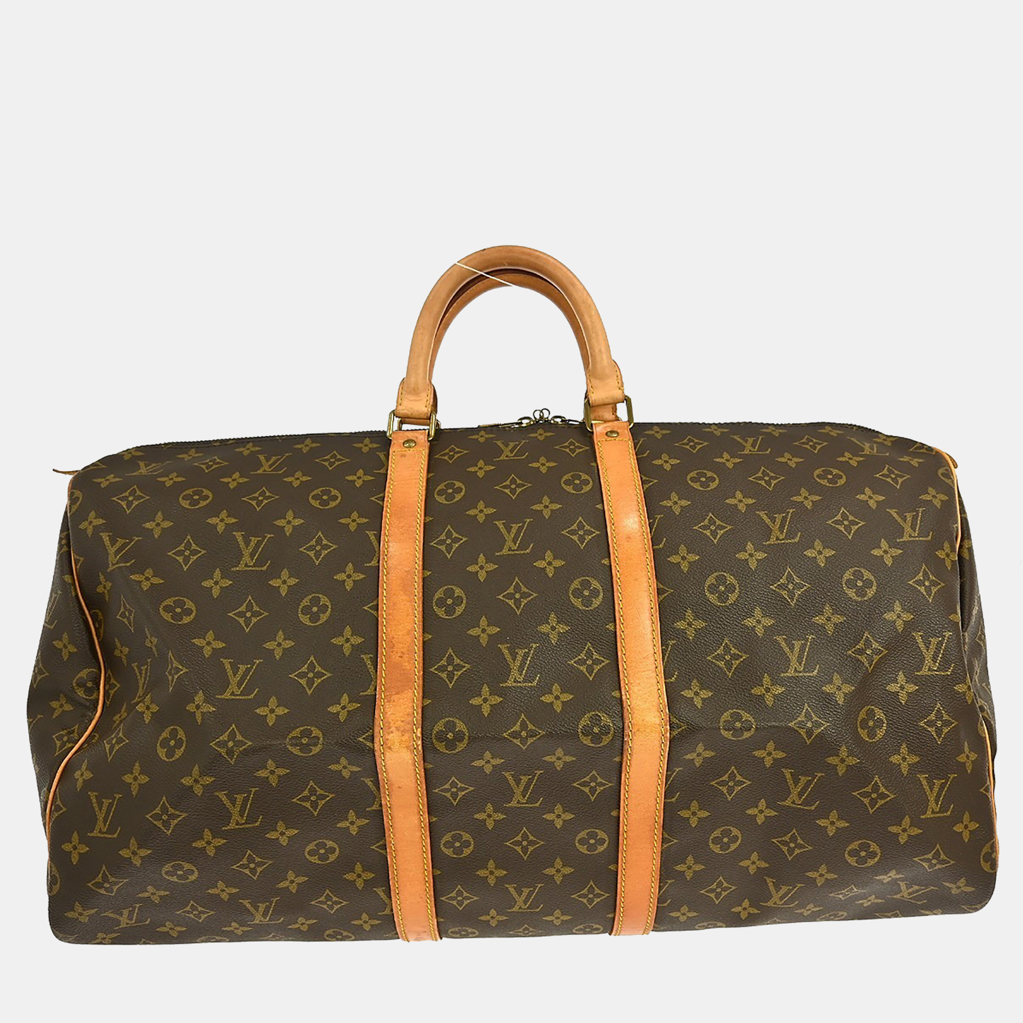 

Louis Vuitton Keepall 55 Travel Handbag Monogram, Brown