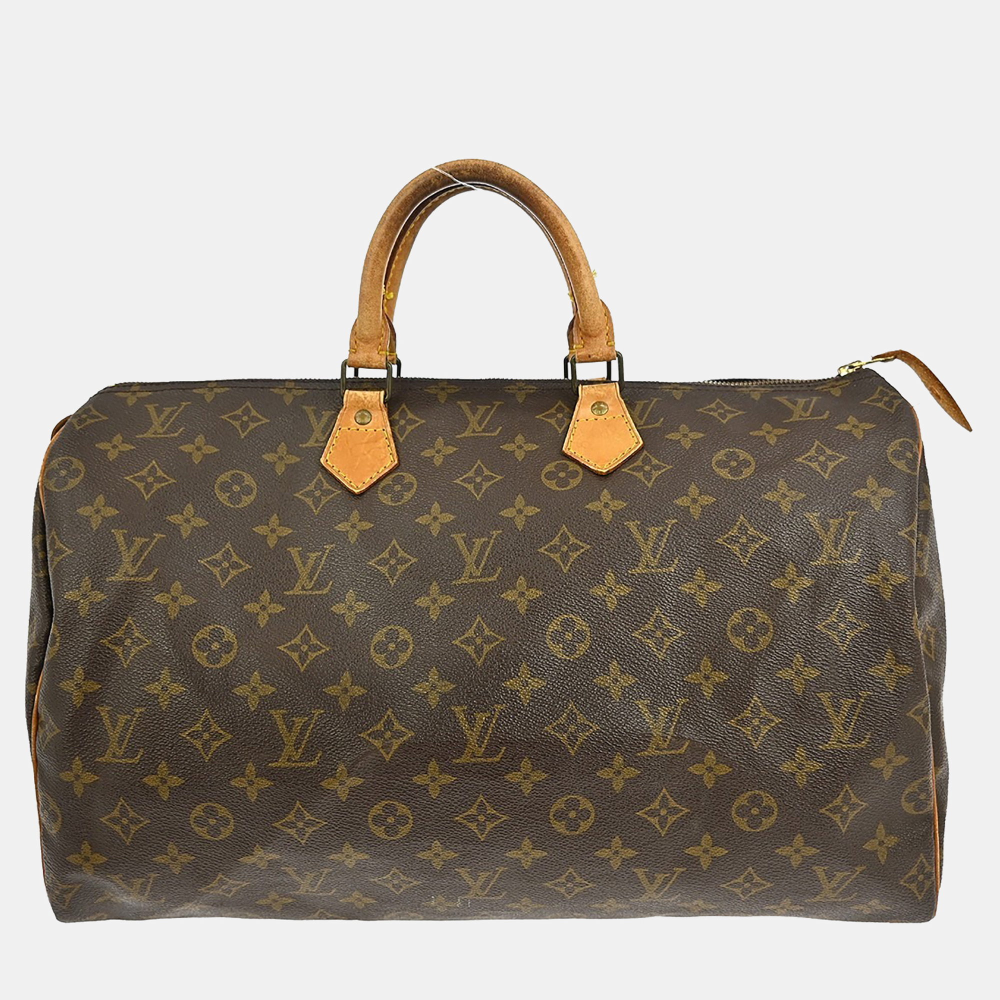

Louis Vuitton Monogram Speedy 40 Duffle Handbag, Brown