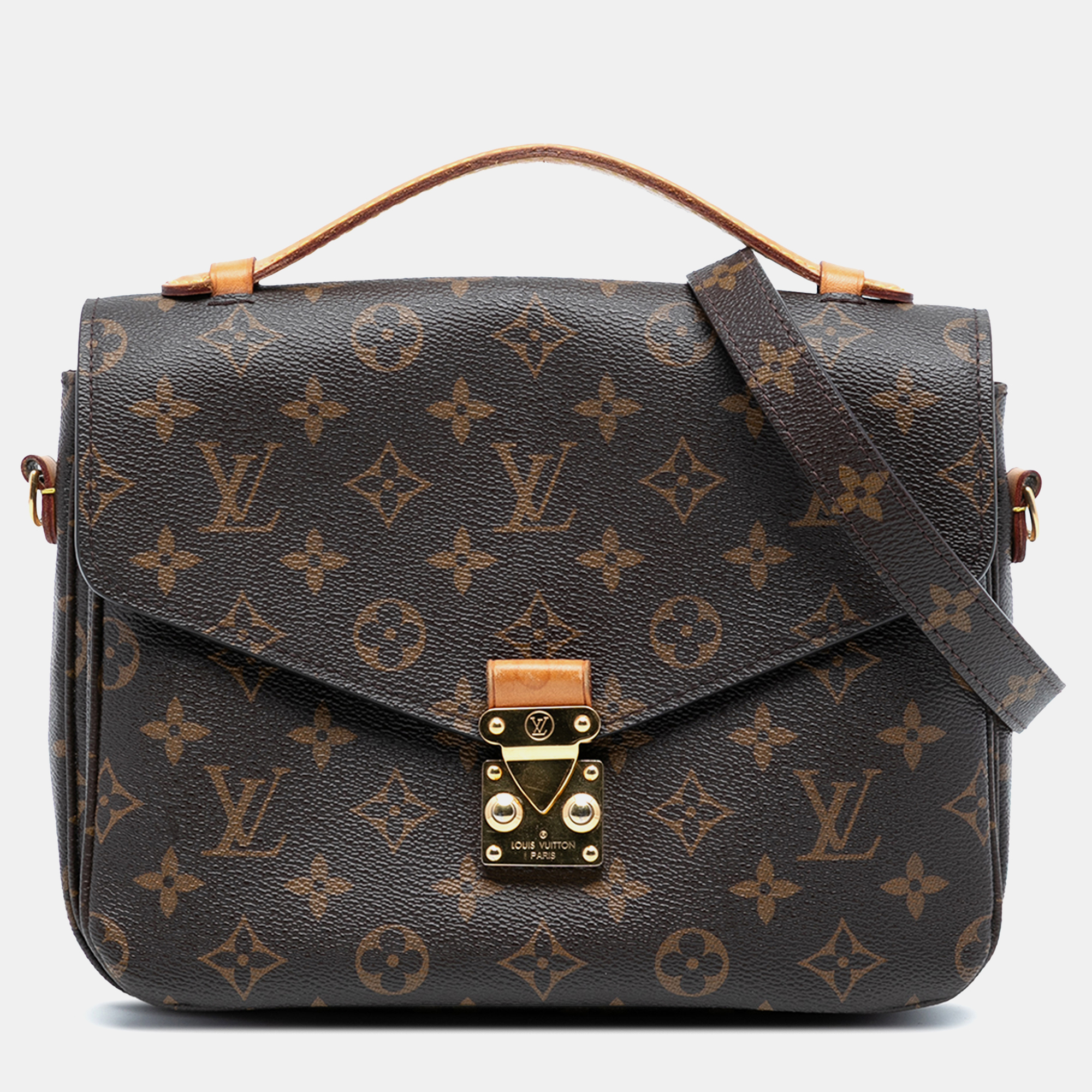 

Louis Vuitton Brown Monogram Pochette Metis
