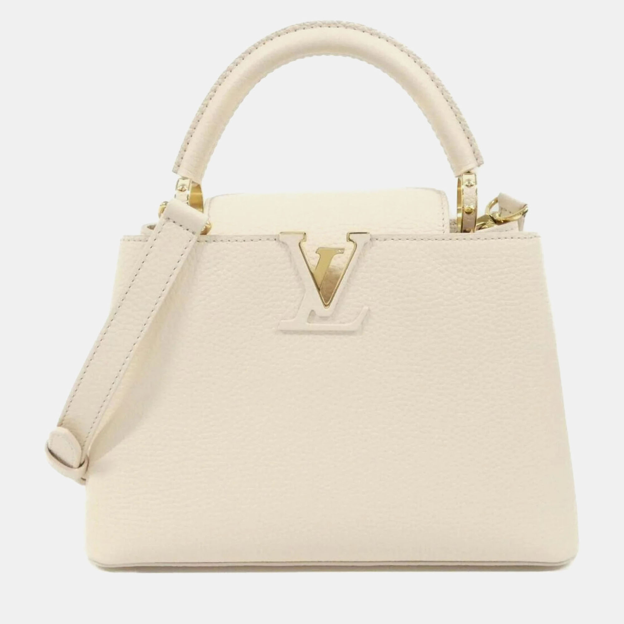 

Louis Vuitton Capucines Bb Handbag, Beige