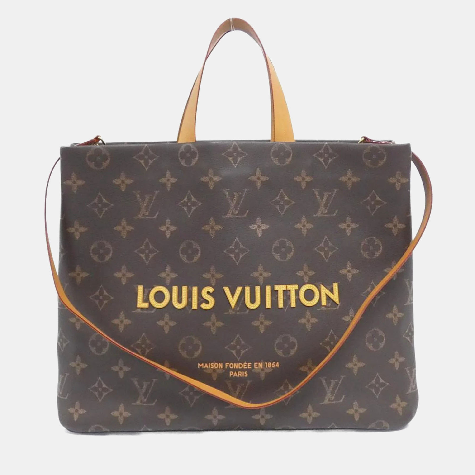 

Louis Vuitton Monogram Shopper Tote Mm Handbag, Brown