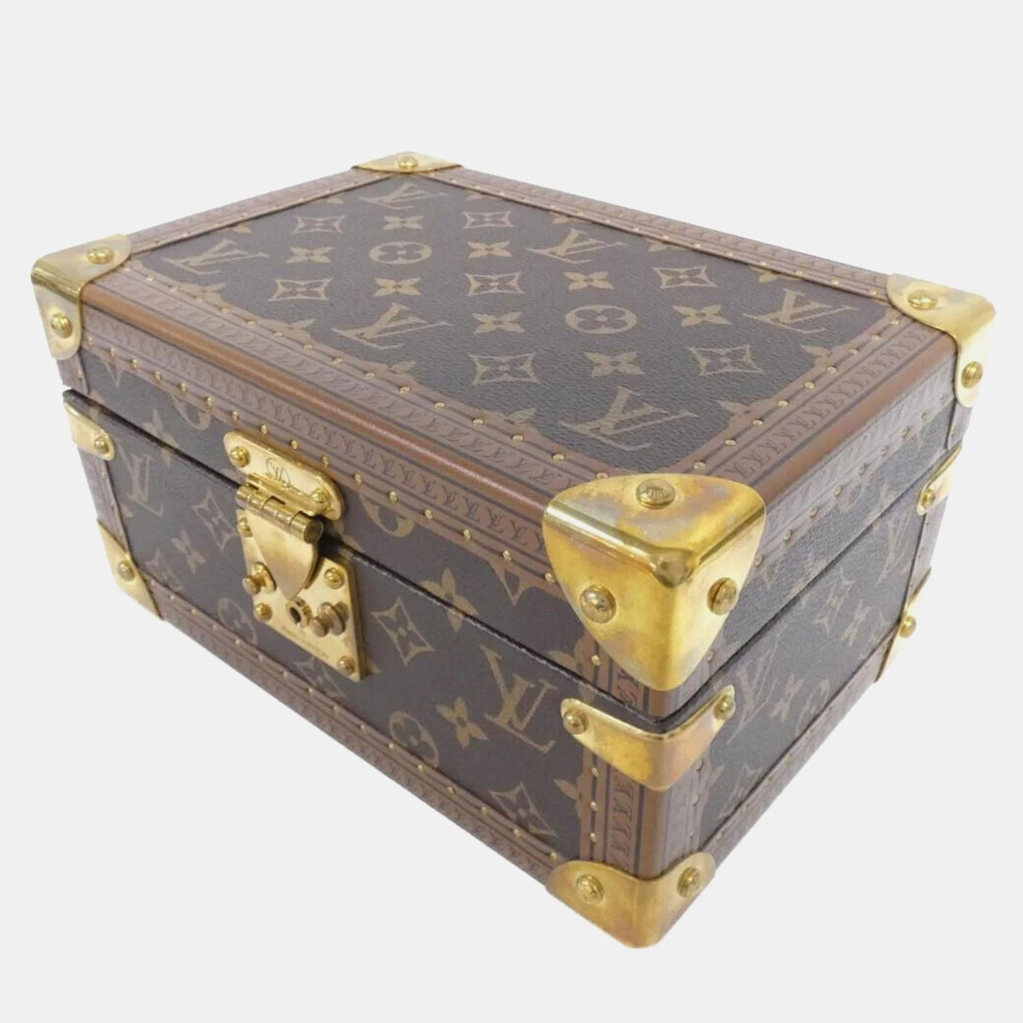 

Louis Vuitton Monogram Tresor  Jewelry Case, Brown