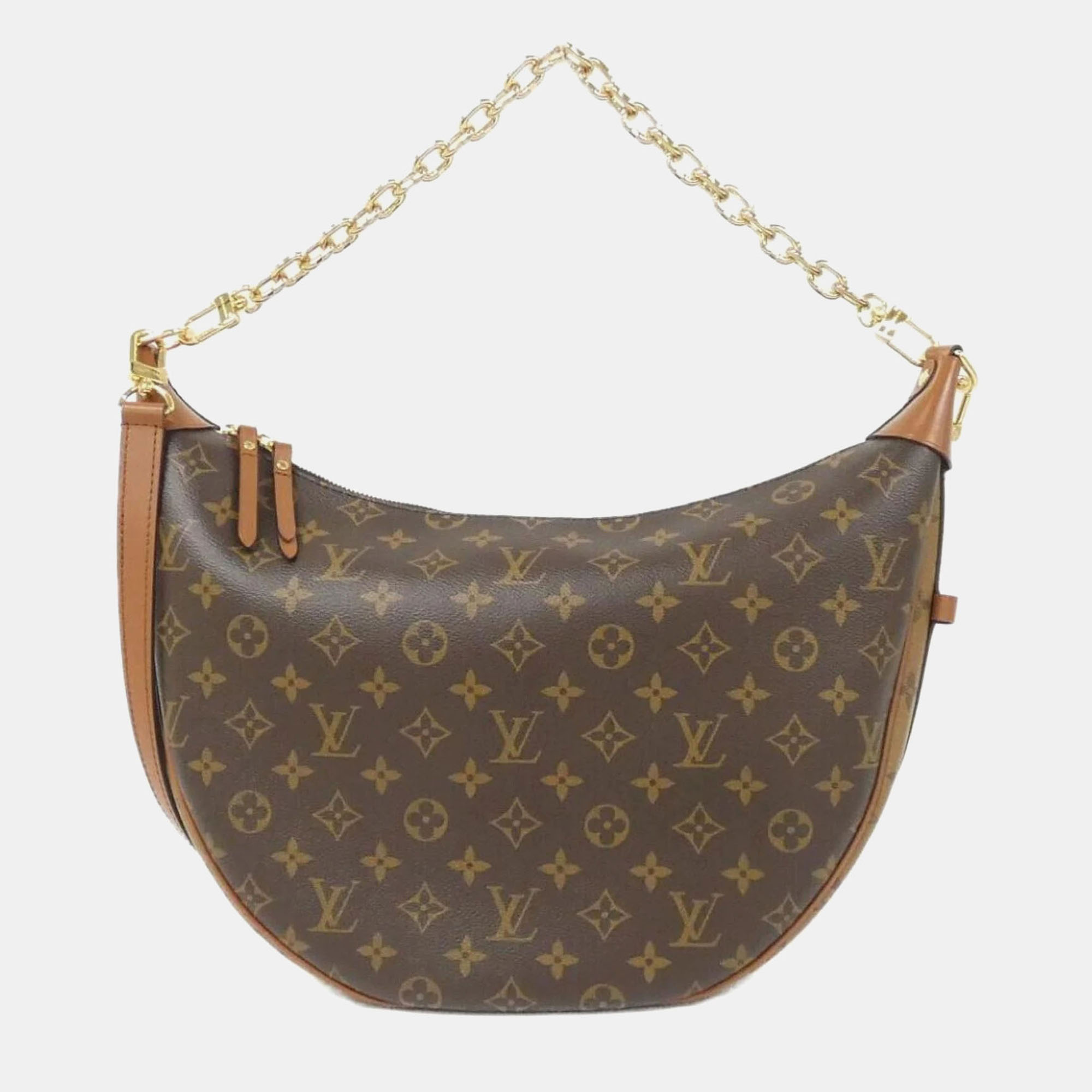 

Louis Vuitton Monogram Reverse Loop Hobo Shoulder Bag, Brown