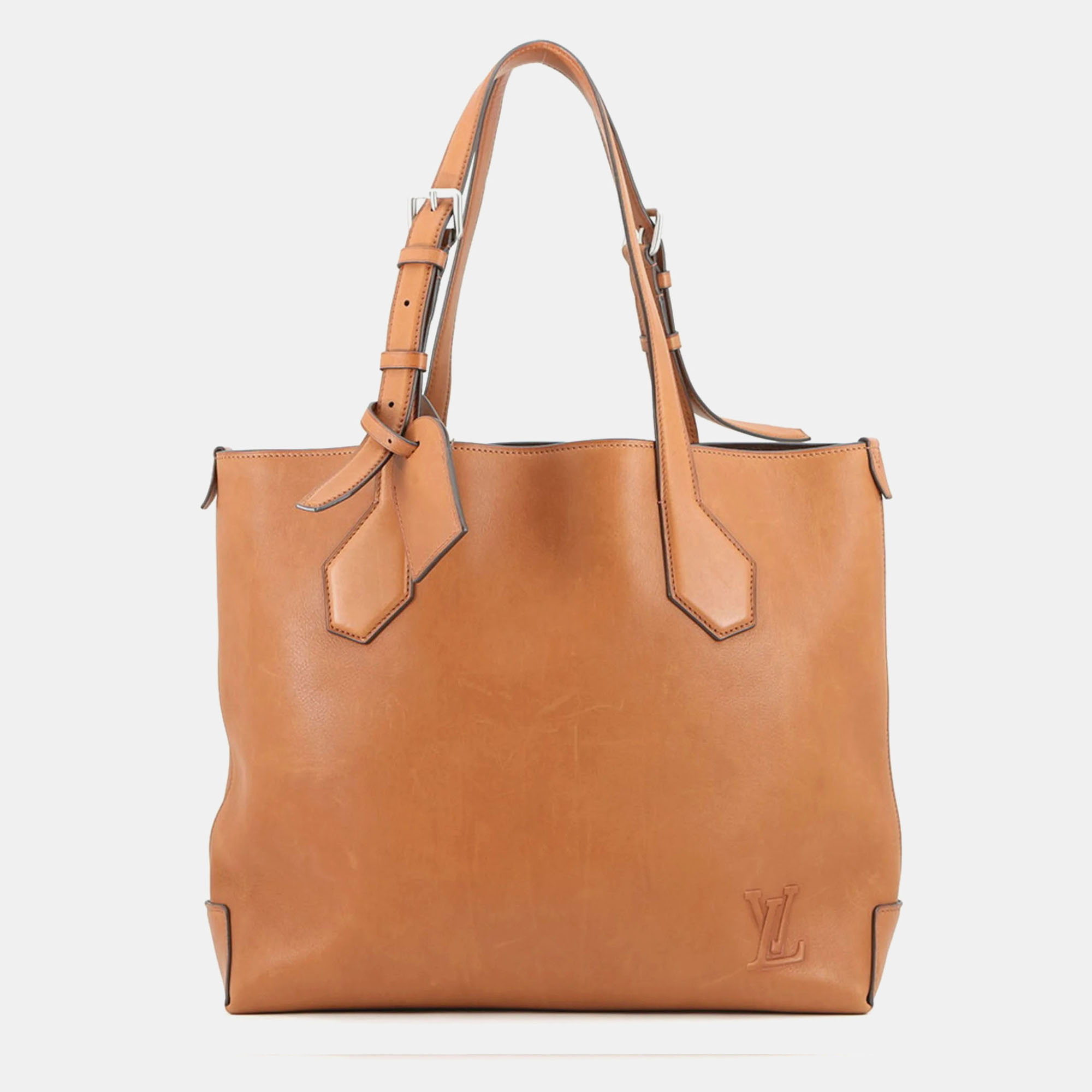 

Louis Vuitton Calfskin Cuir Millesime New Tote Bag, Brown