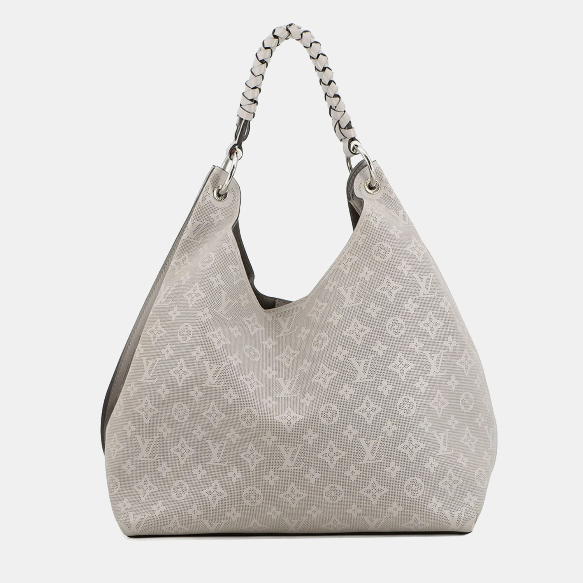 

Louis Vuitton Mahina Monogram Calfskin Leather Tote Bag, Beige