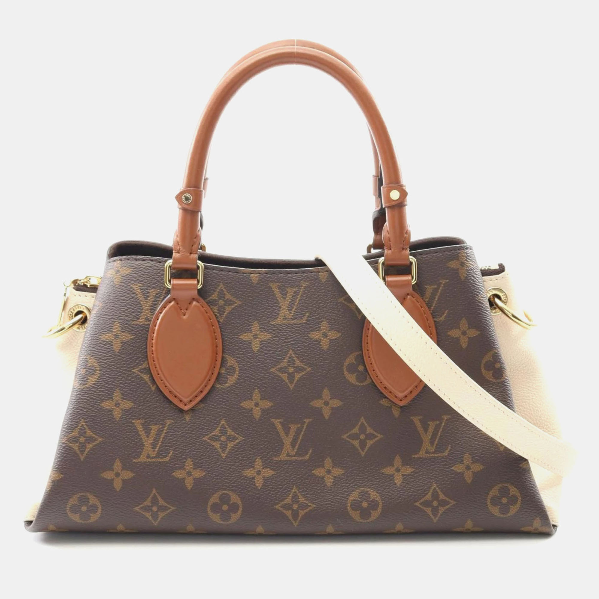 

Louis Vuitton Vendome Bb Handbag Coated Canvas And Leather Monogram Brown White