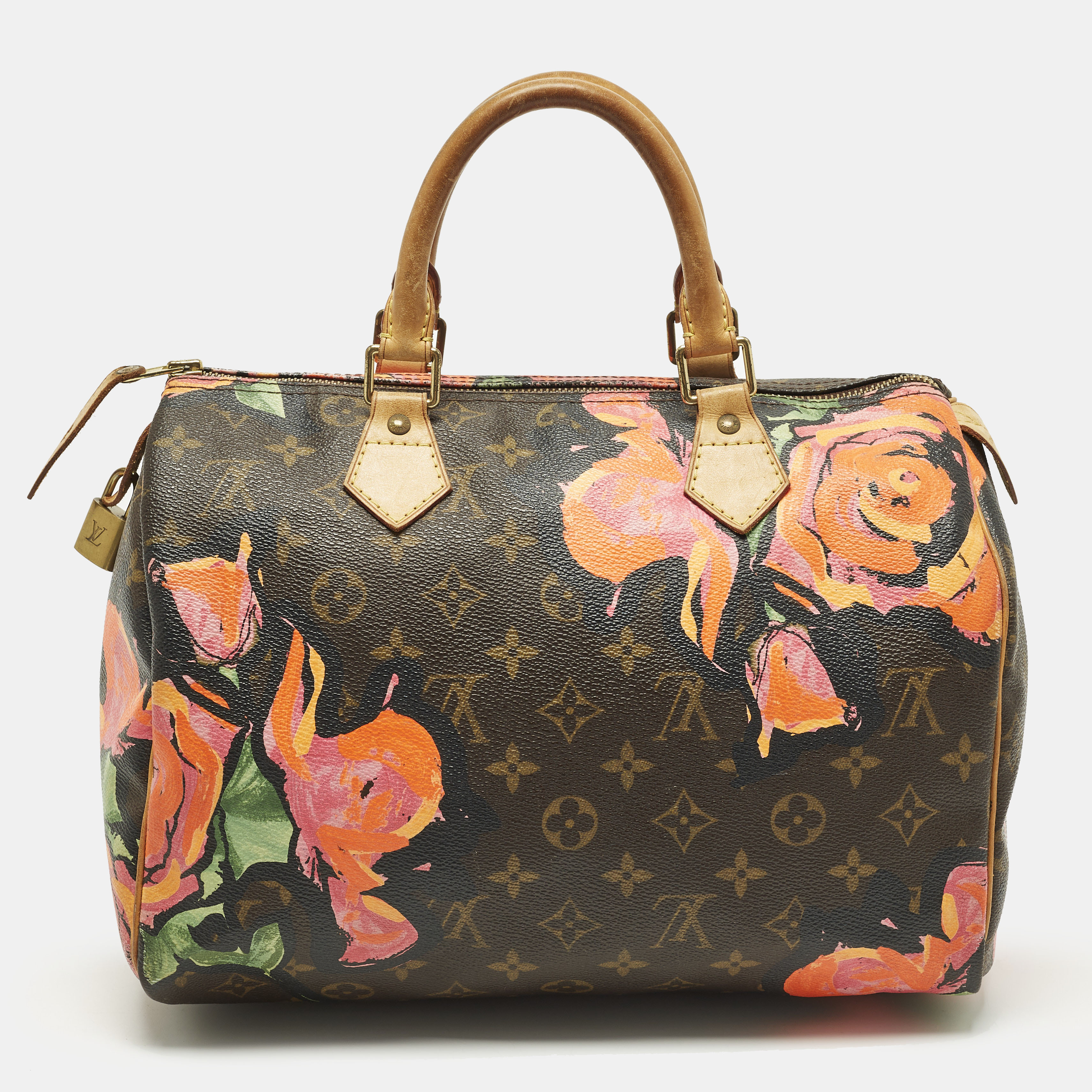 

Louis Vuitton Limited Edition Stephen Sprouse Roses Speedy 30 Monogram Canvas Bag, Brown
