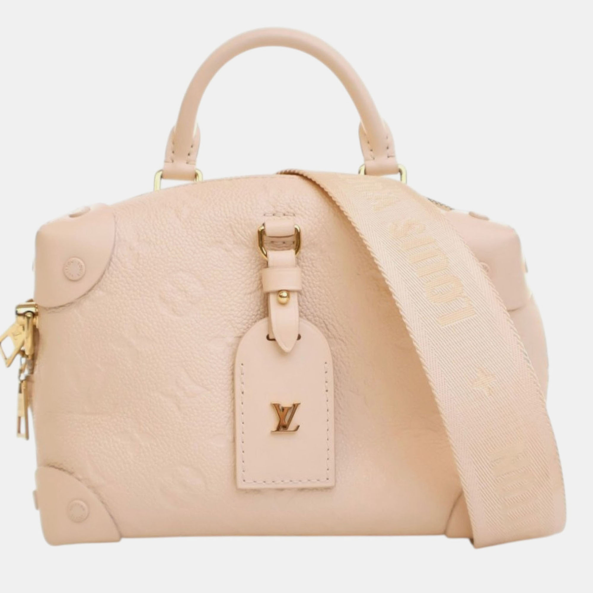 

Louis Vuitton White Monogram Empreinte Petite Malle Souple