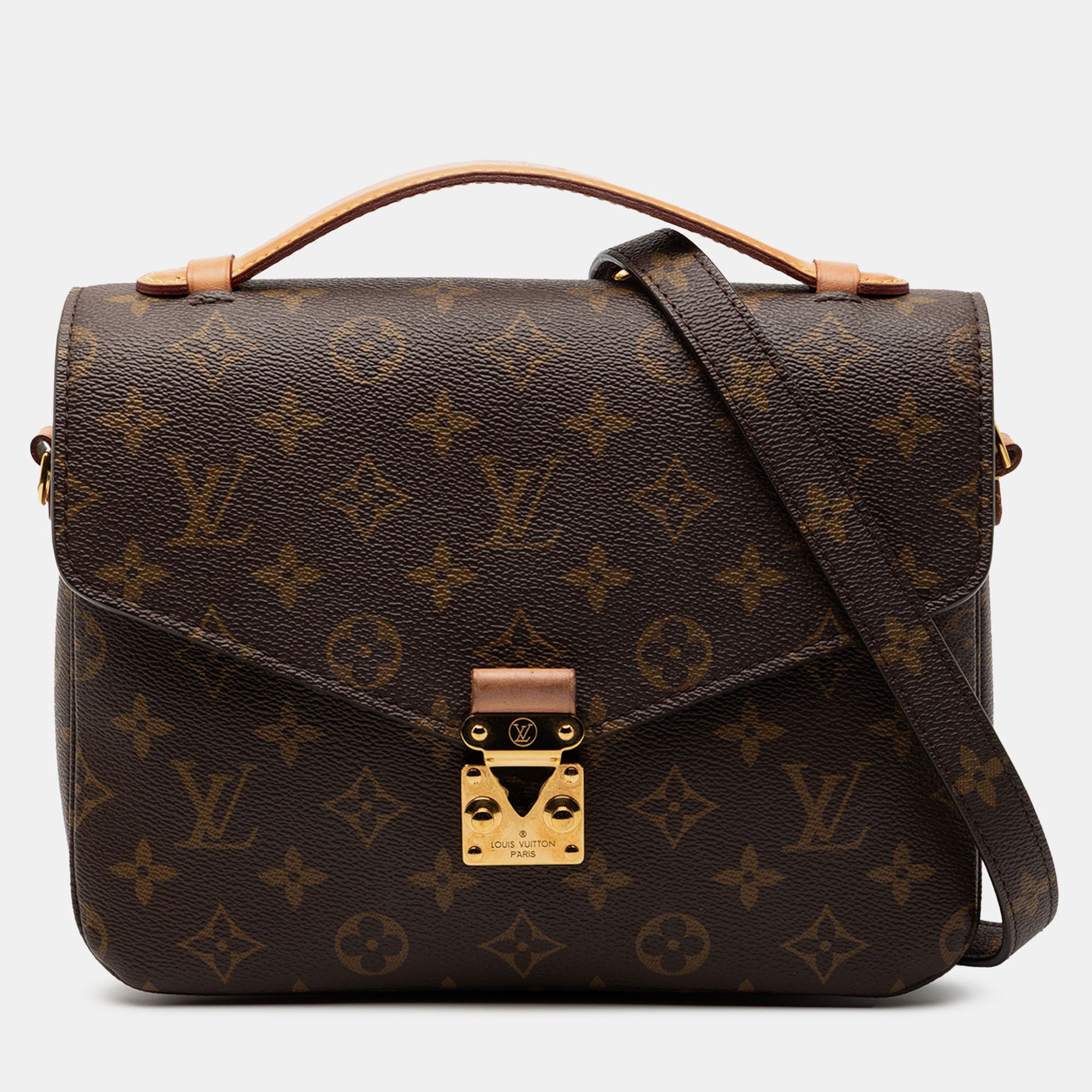 

Louis Vuitton Brown Monogram Pochette Metis