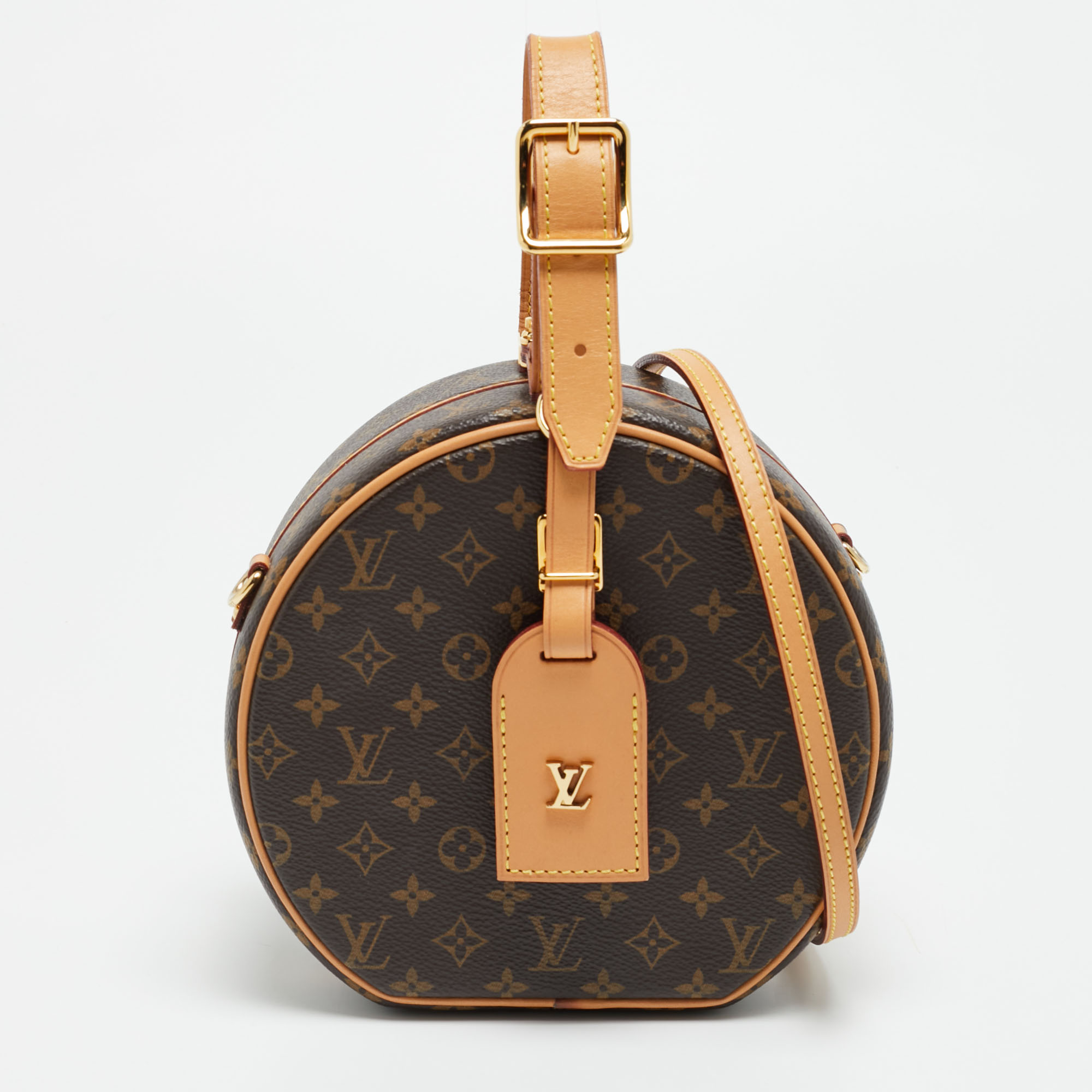 

Louis Vuitton Petite Boite Chapeau Monogram Canvas Bag, Brown