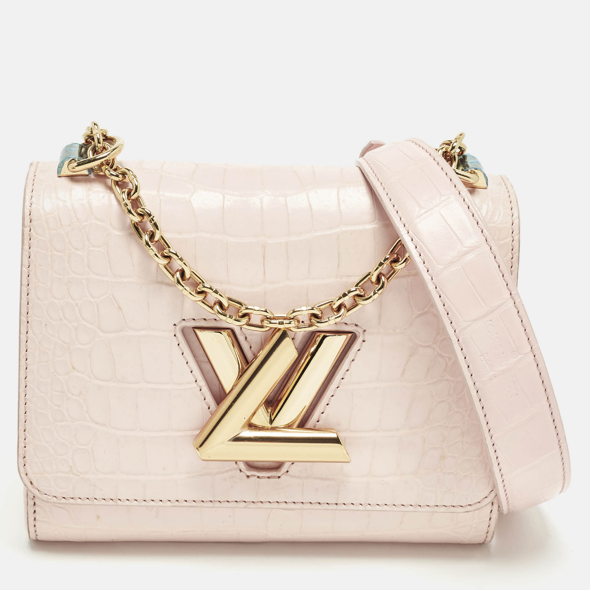 

Louis Vuitton Twist PM Pink Crocodile Bag